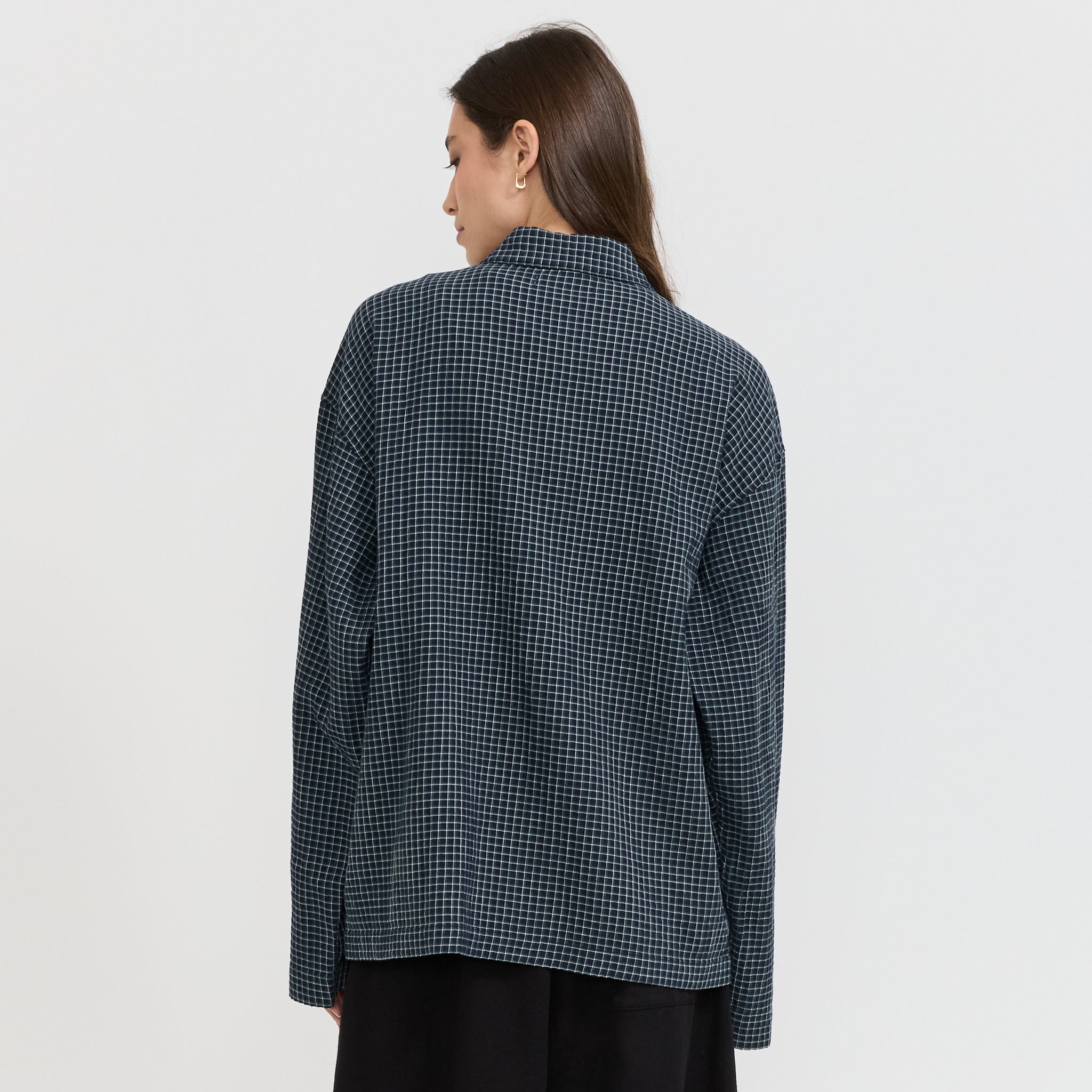 YMC | PJ Shirt Navy Womens | Maplestore