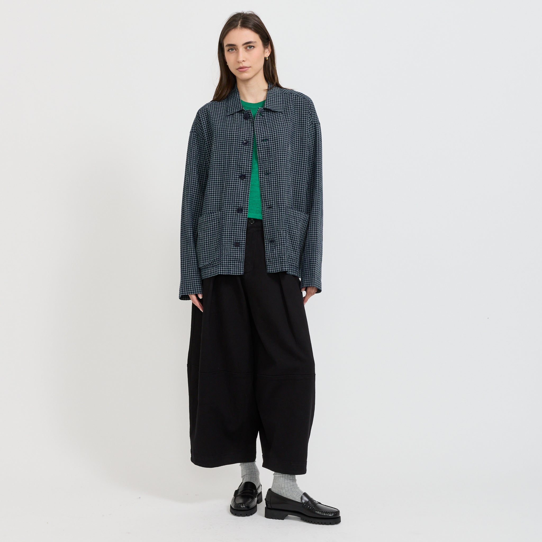 YMC | PJ Shirt Navy Womens | Maplestore