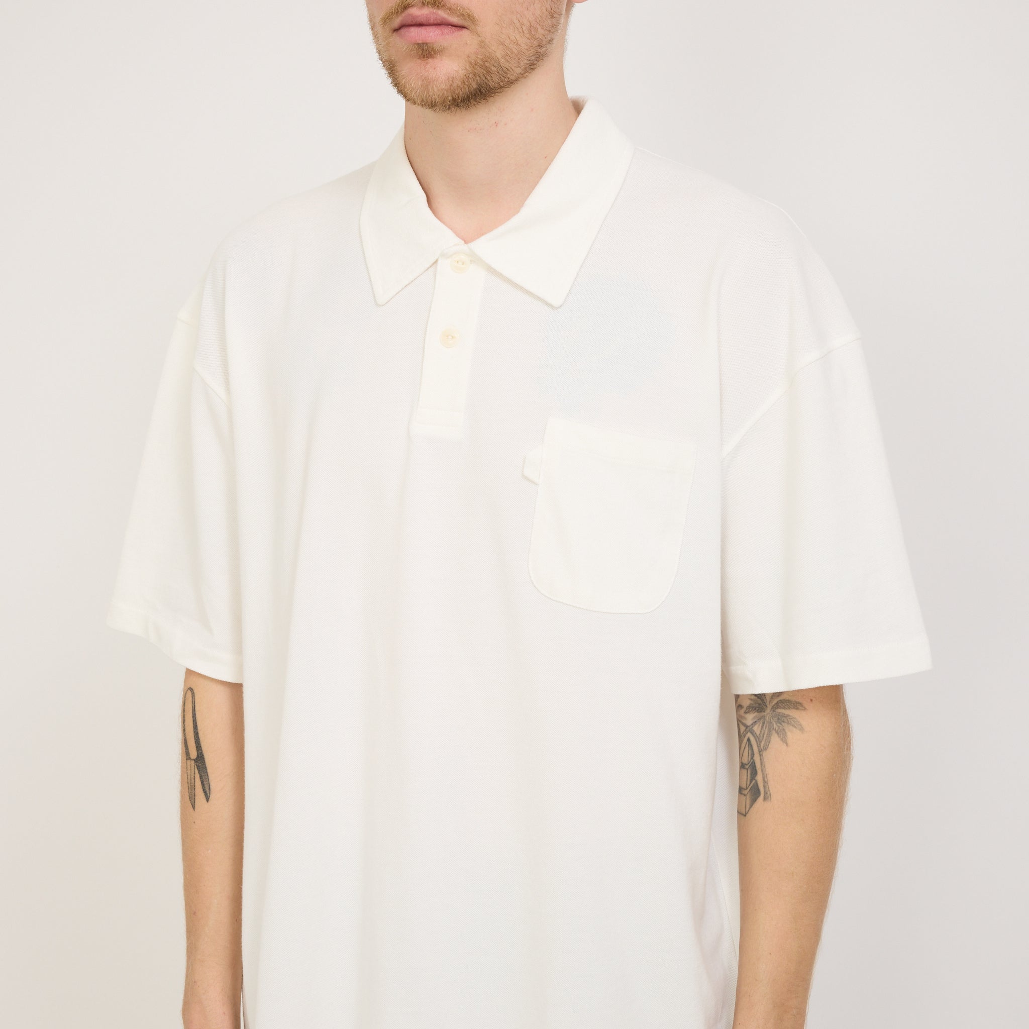 YMC | Polo T-Shirt White | Maplestore