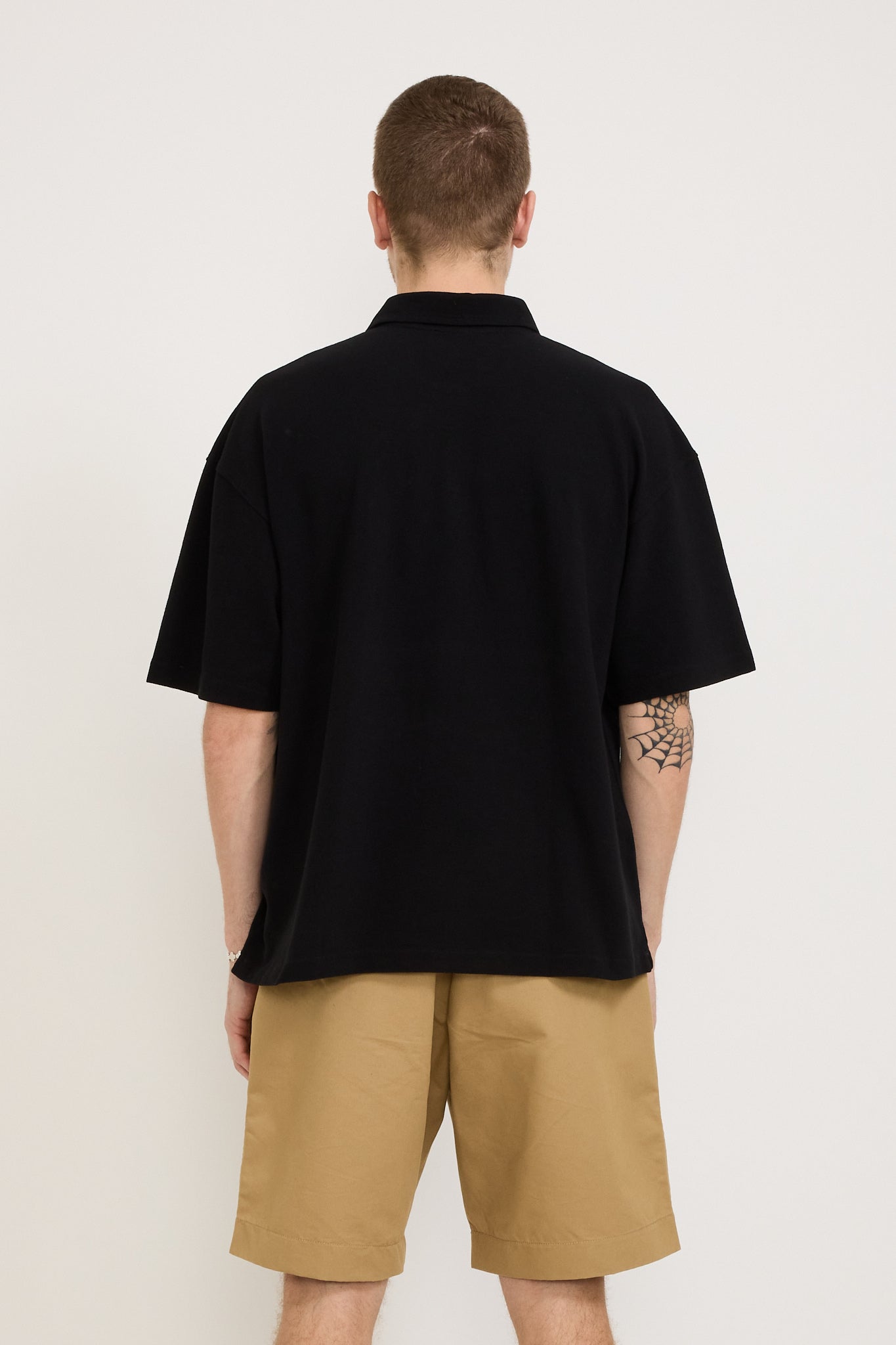 YMC | Polo T-Shirt Black | Maplestore