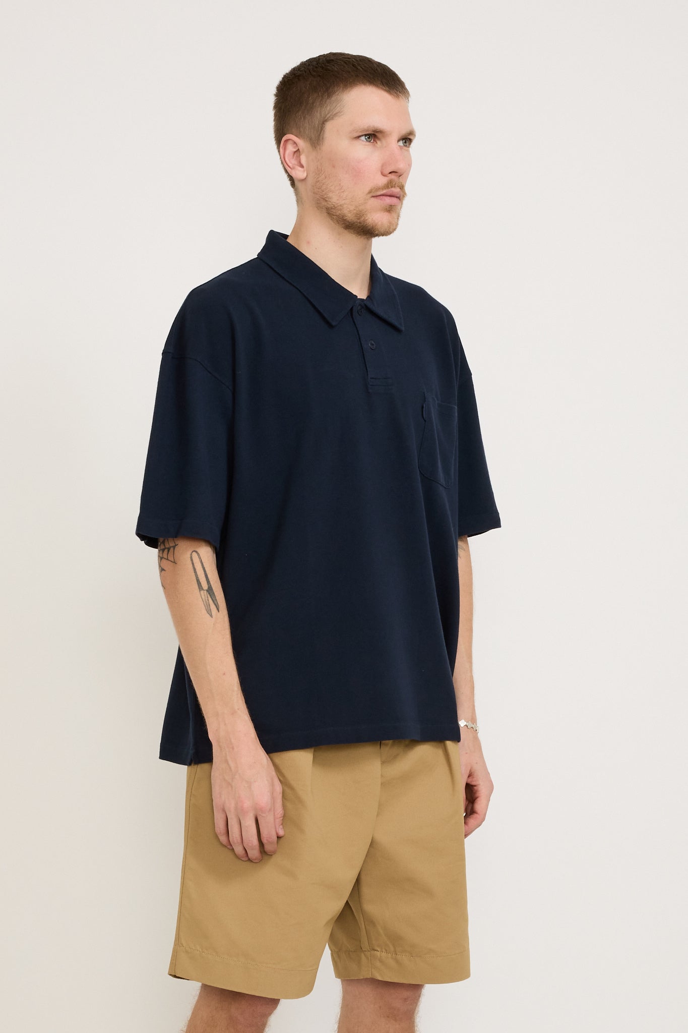 YMC | Polo T Shirt Navy | Maplestore