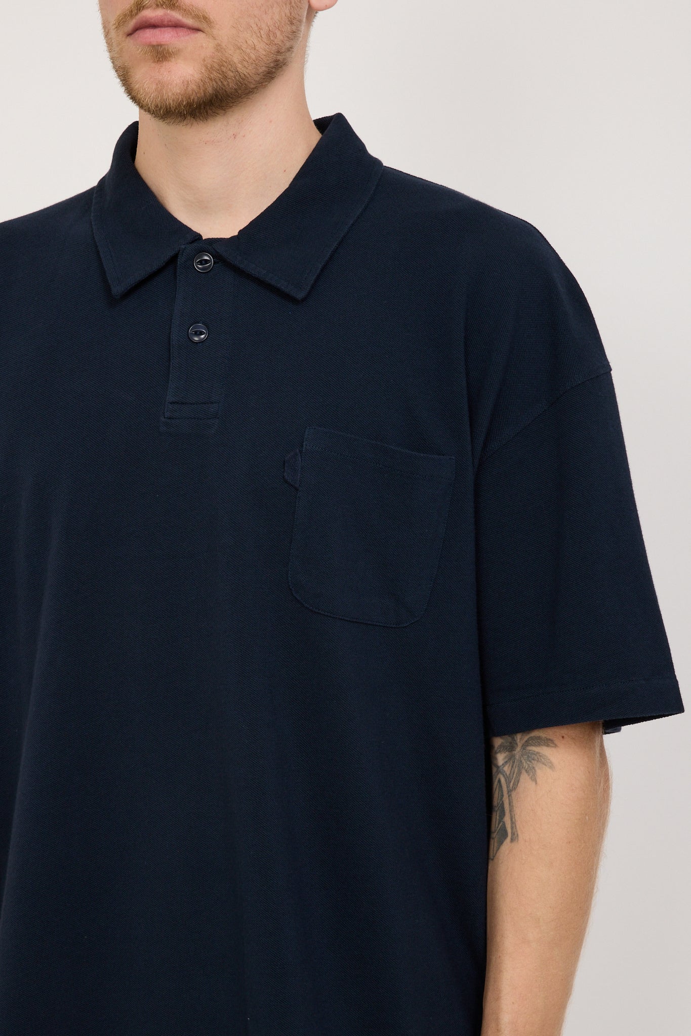 YMC | Polo T Shirt Navy | Maplestore