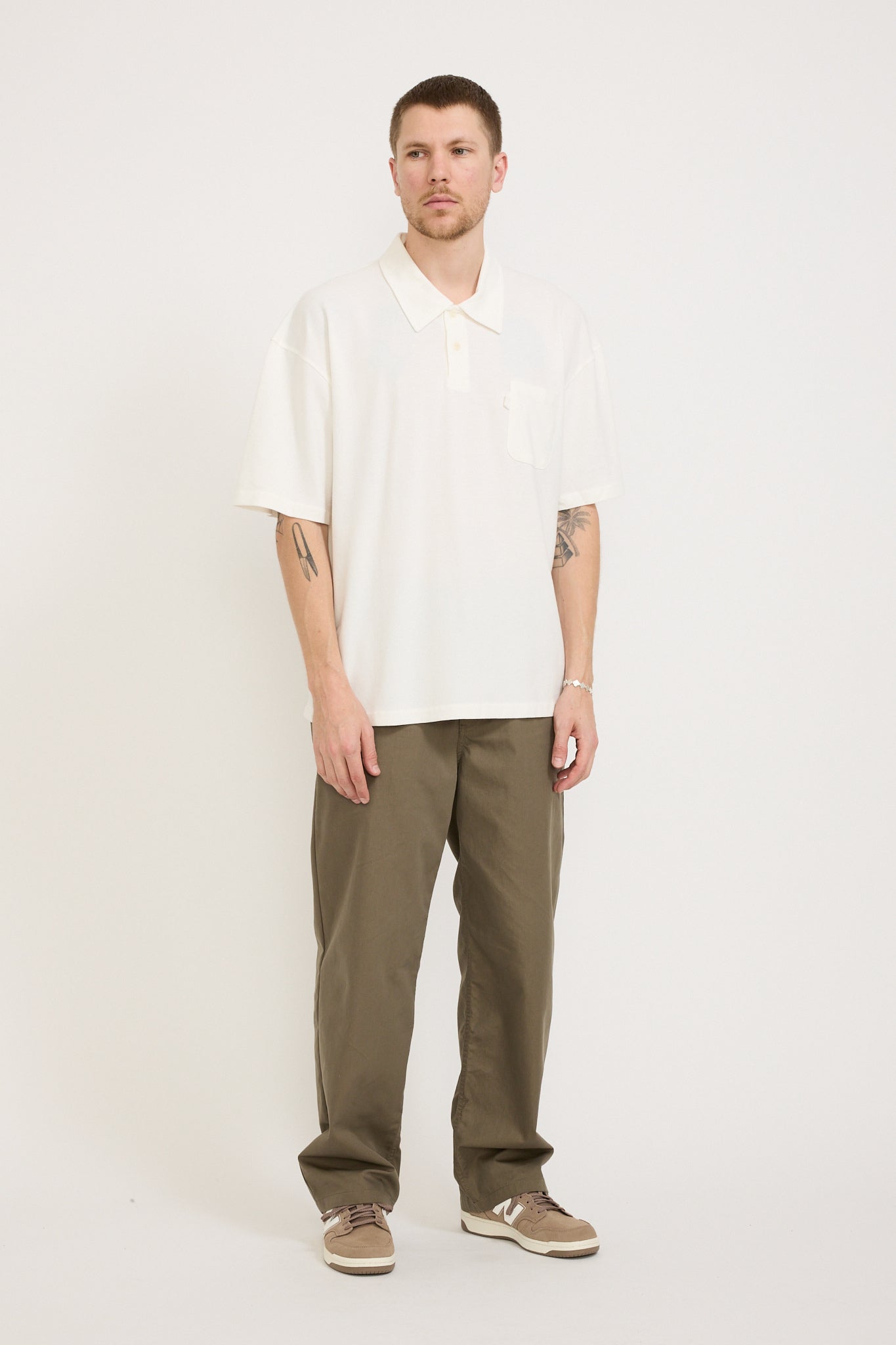 YMC | Polo T-Shirt White | Maplestore