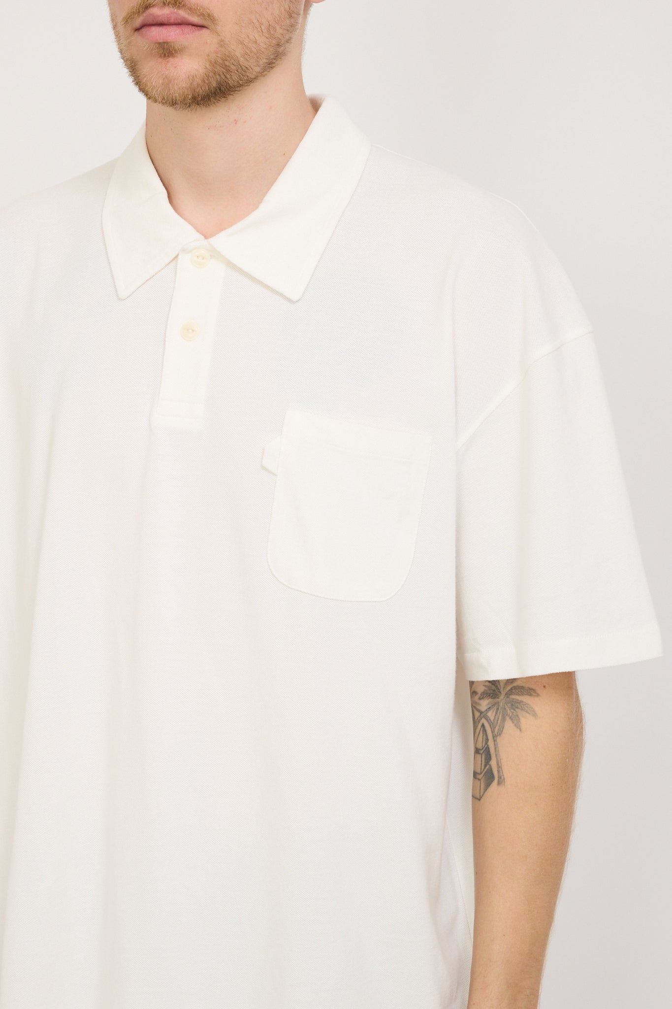 YMC | Polo T-Shirt White | Maplestore