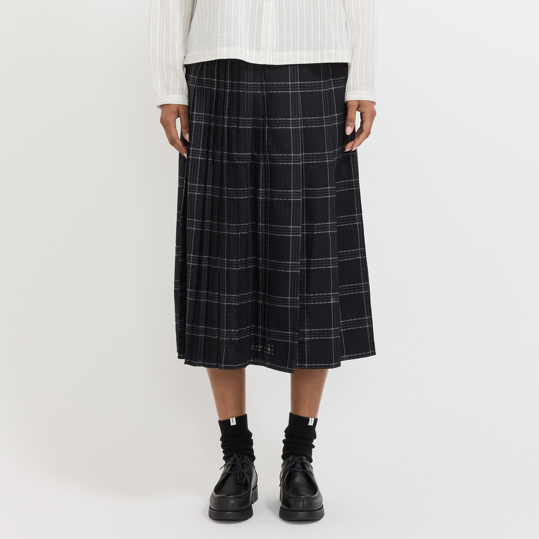 Rosetta Skirt Black Grey Check