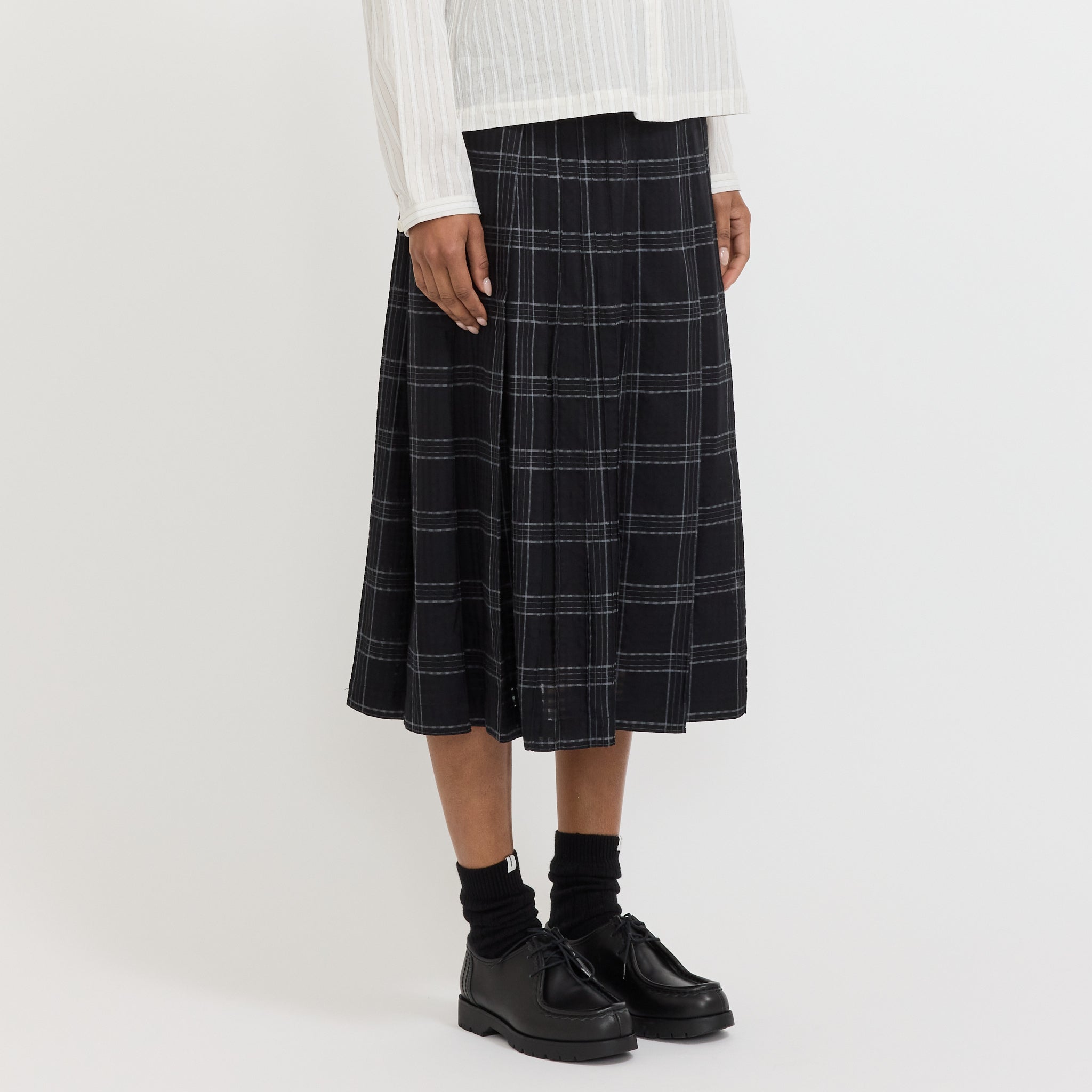 Rosetta Skirt Black Grey Check