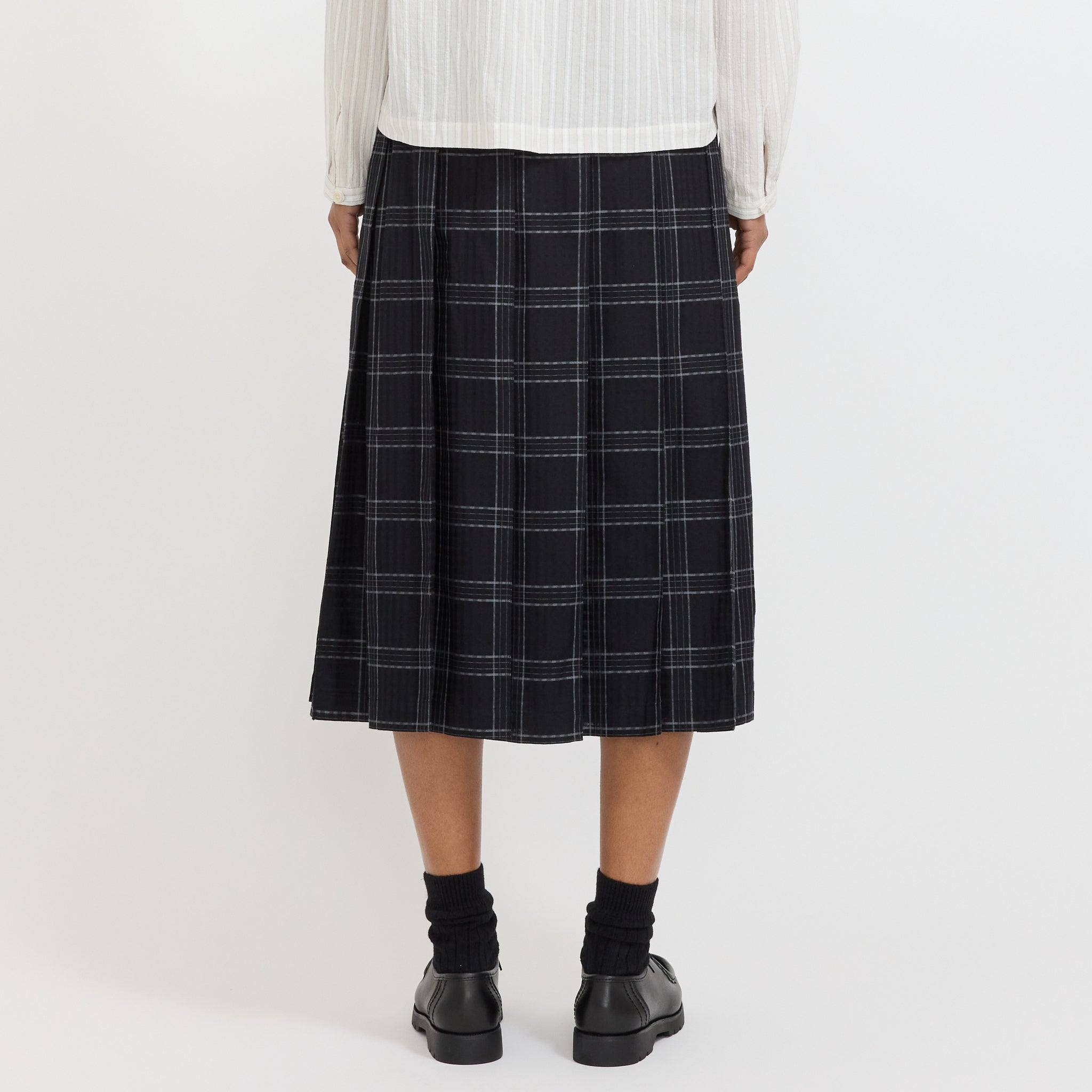 Rosetta Skirt Black Grey Check
