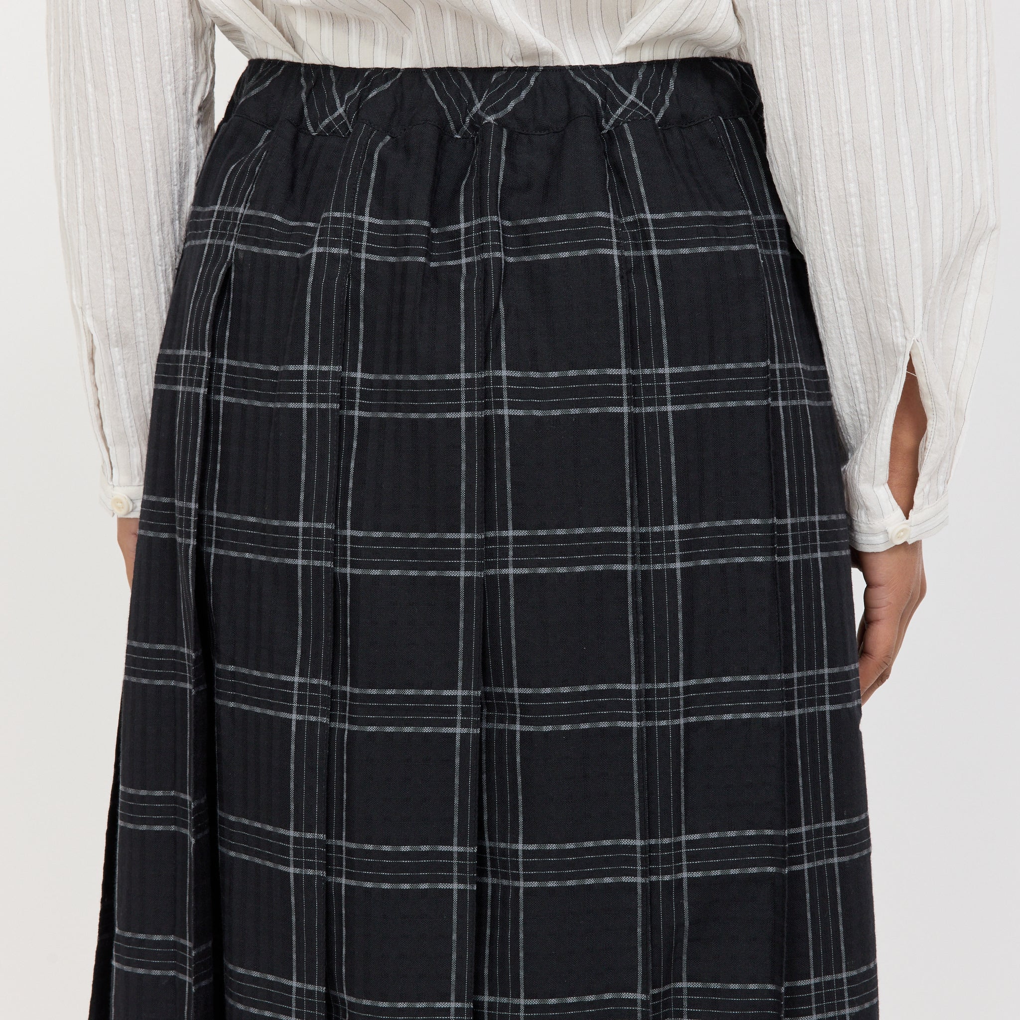 Rosetta Skirt Black Grey Check