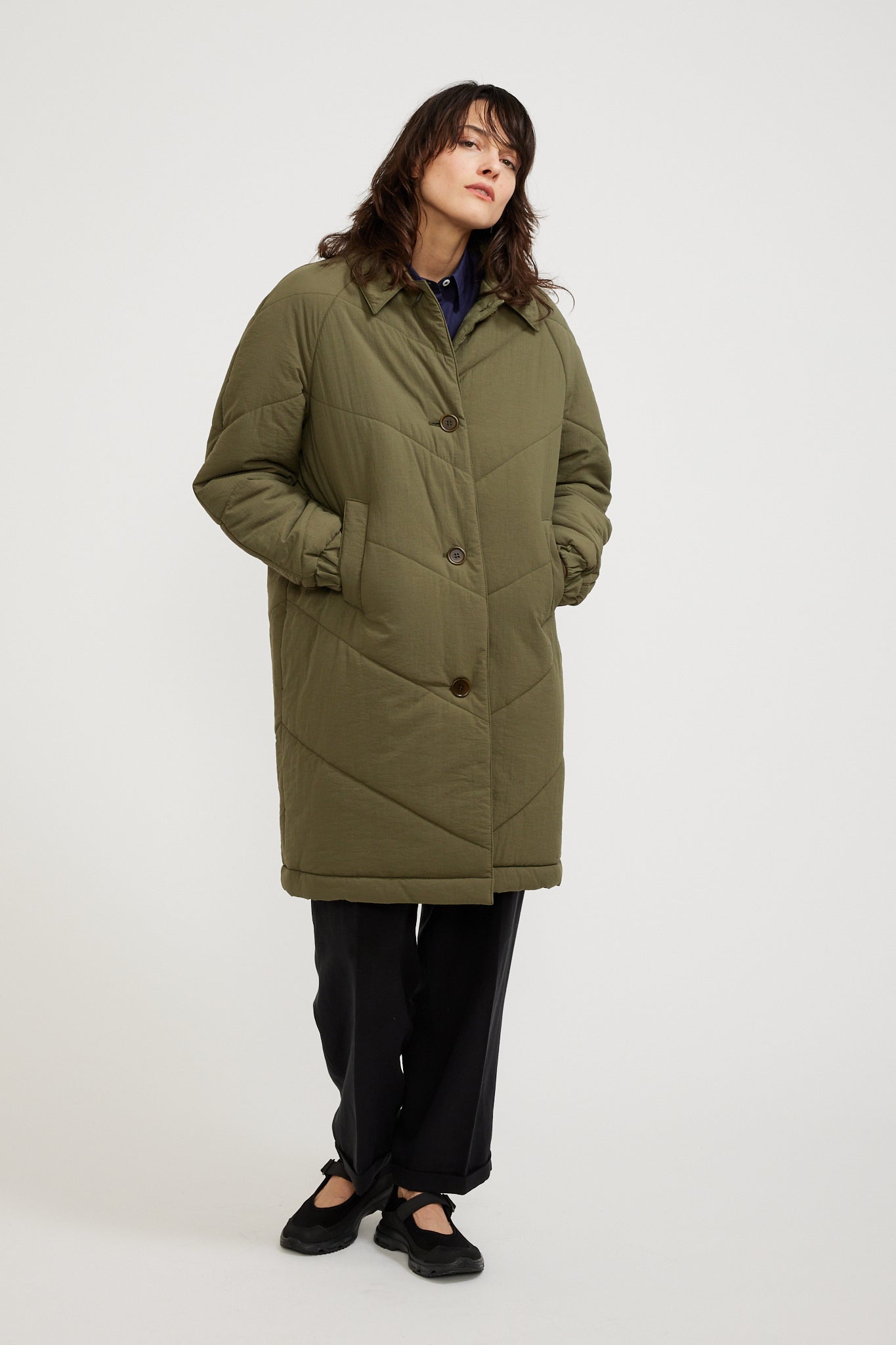 YMC | Sgt Rock Wadded Coat Olive | Maplestore