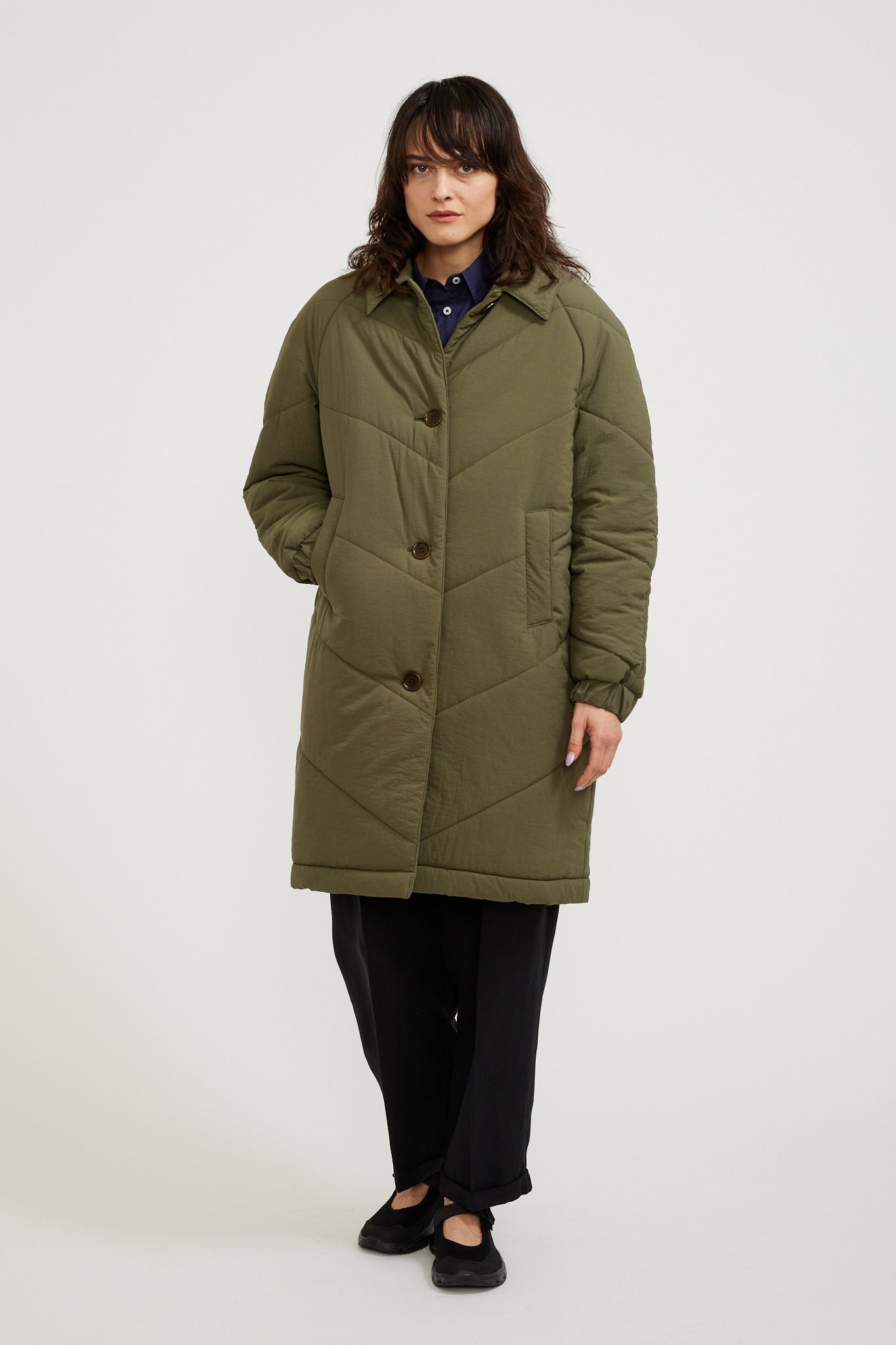 YMC | Sgt Rock Wadded Coat Olive | Maplestore