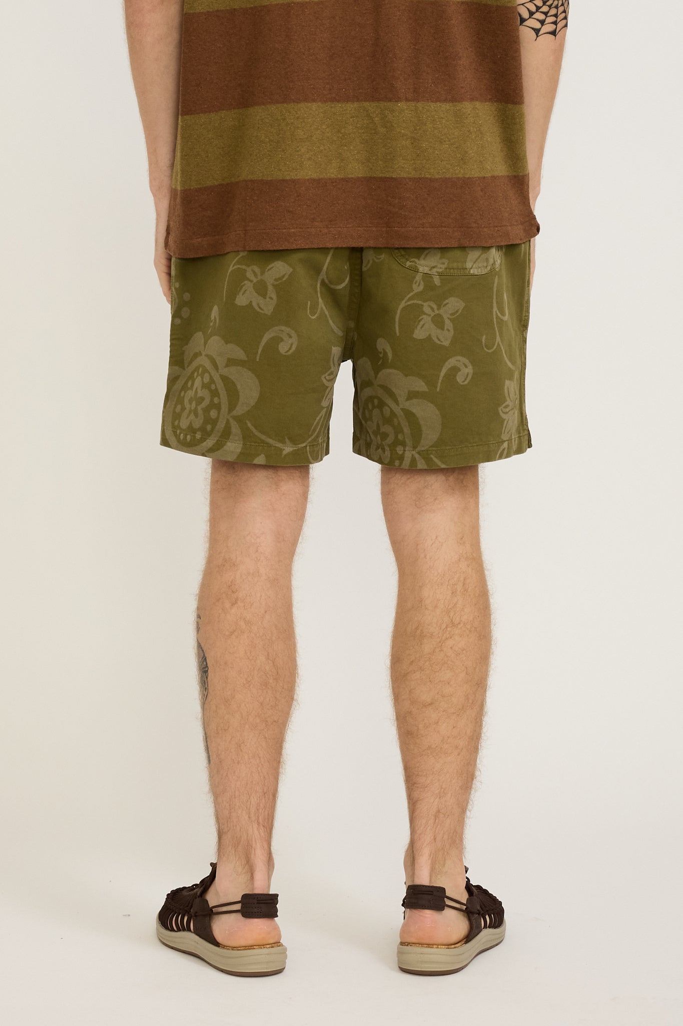 YMC | Shorty Short Olive Floral | Maplestore