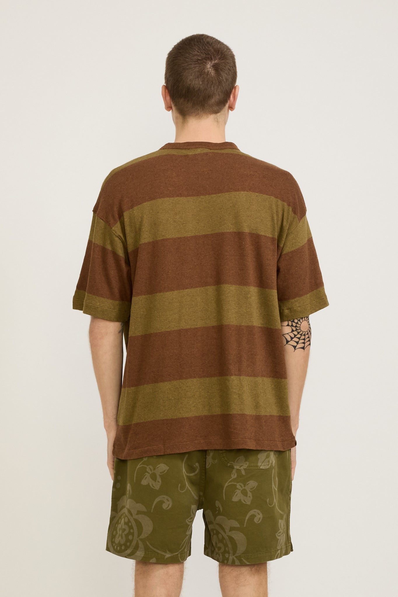 YMC | Triple T-Shirt Brown/Olive | Maplestore