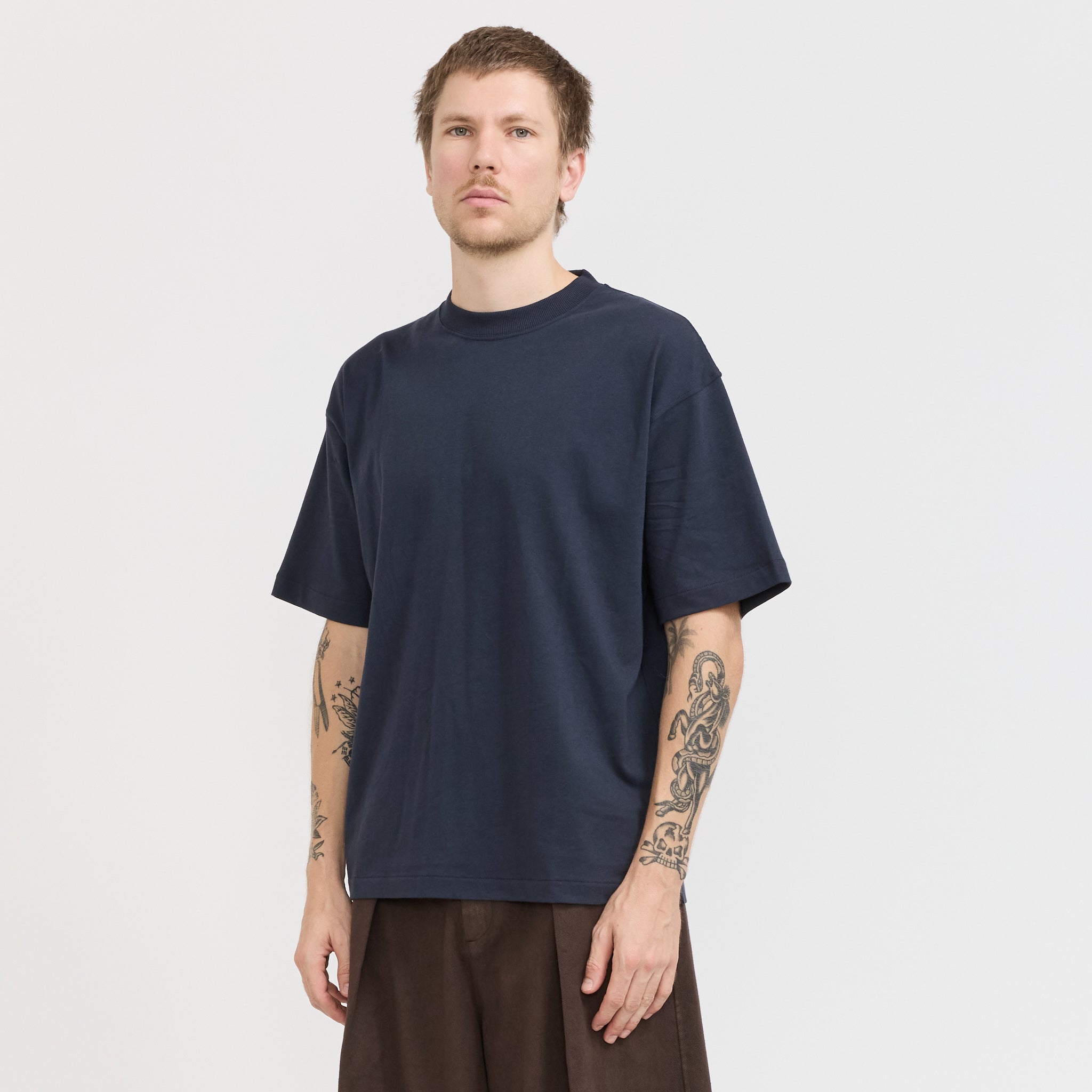 YMC | Triple T-Shirt Navy | Maplestore