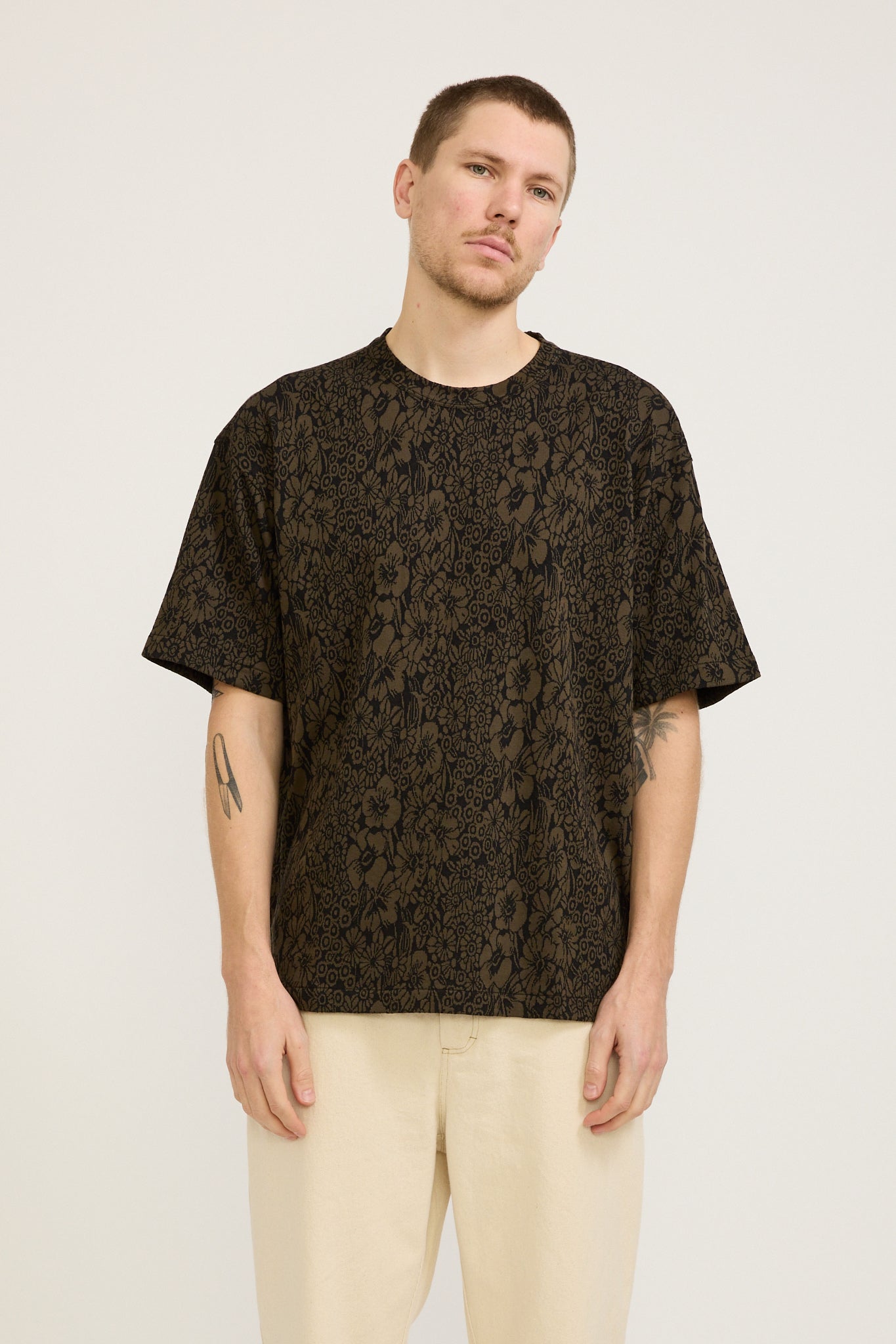 YMC | Triple T-Shirt Black/Brown | Maplestore