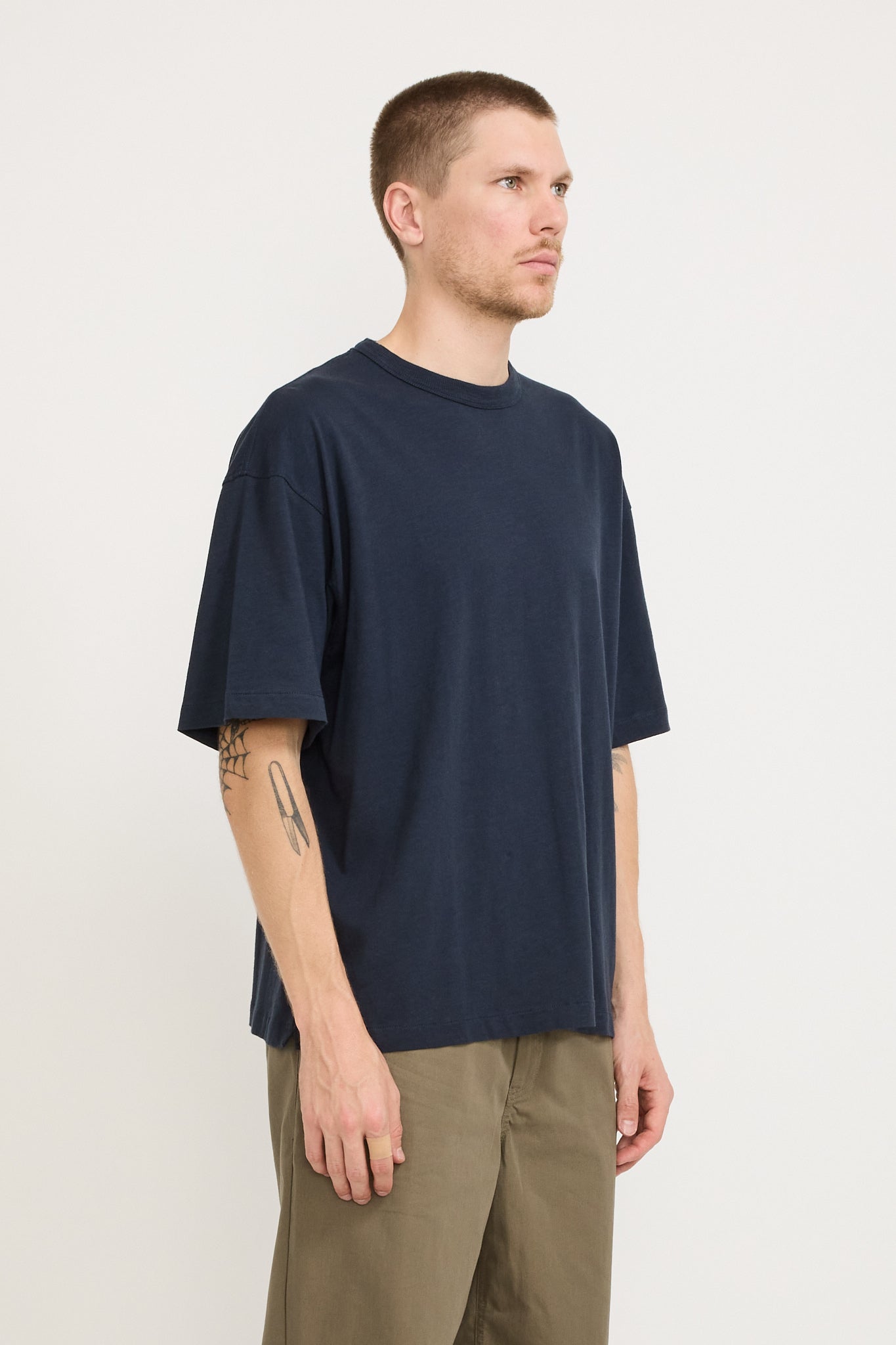 YMC | Triple T-Shirt Navy | Maplestore