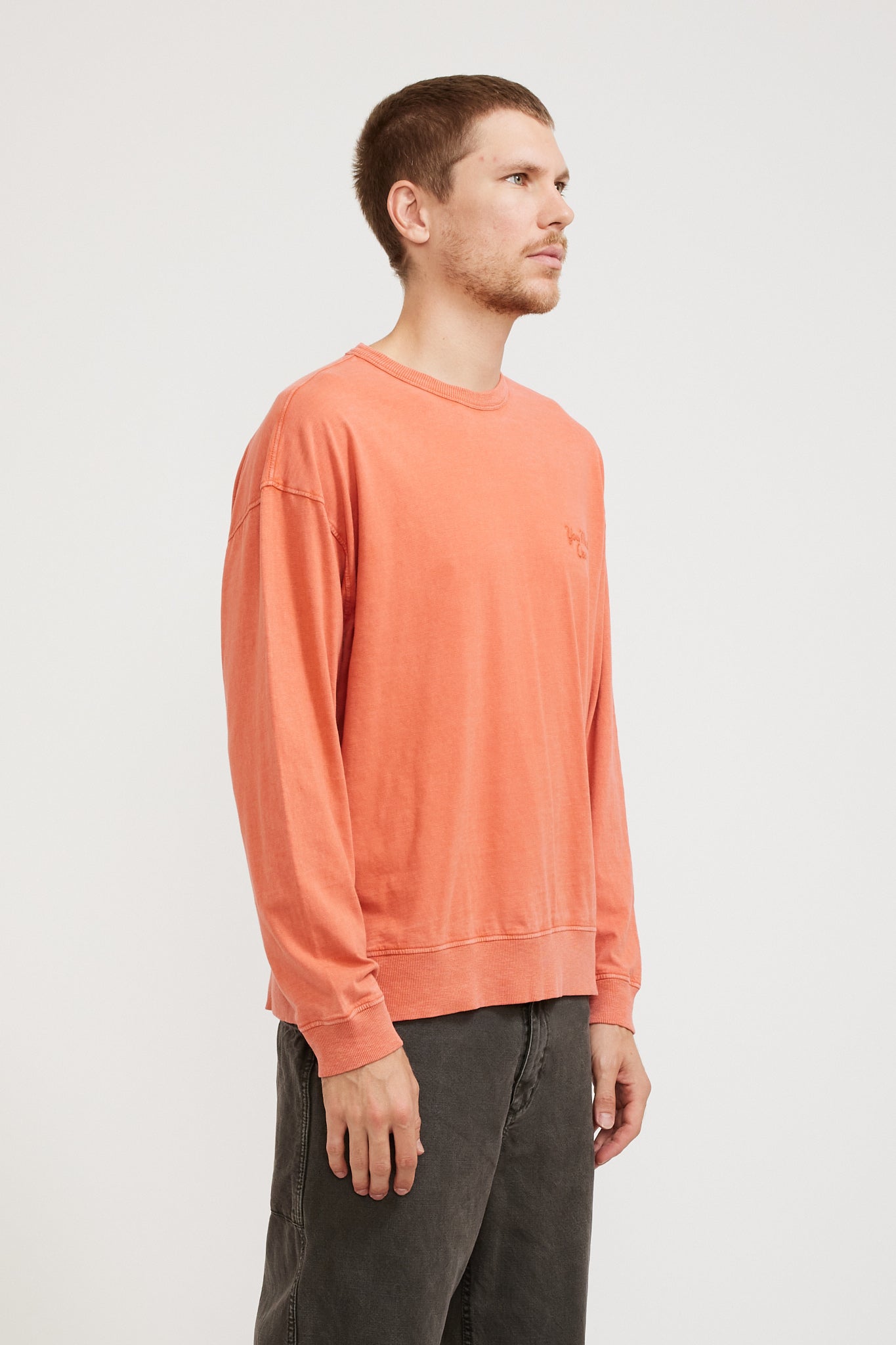 YMC | Zephyr L/S T-Shirt Orange | Maplestore