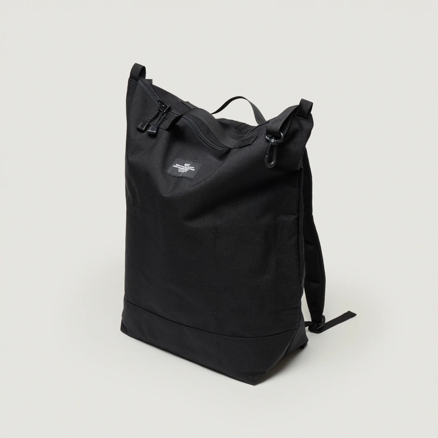 Zipper Backpack Black