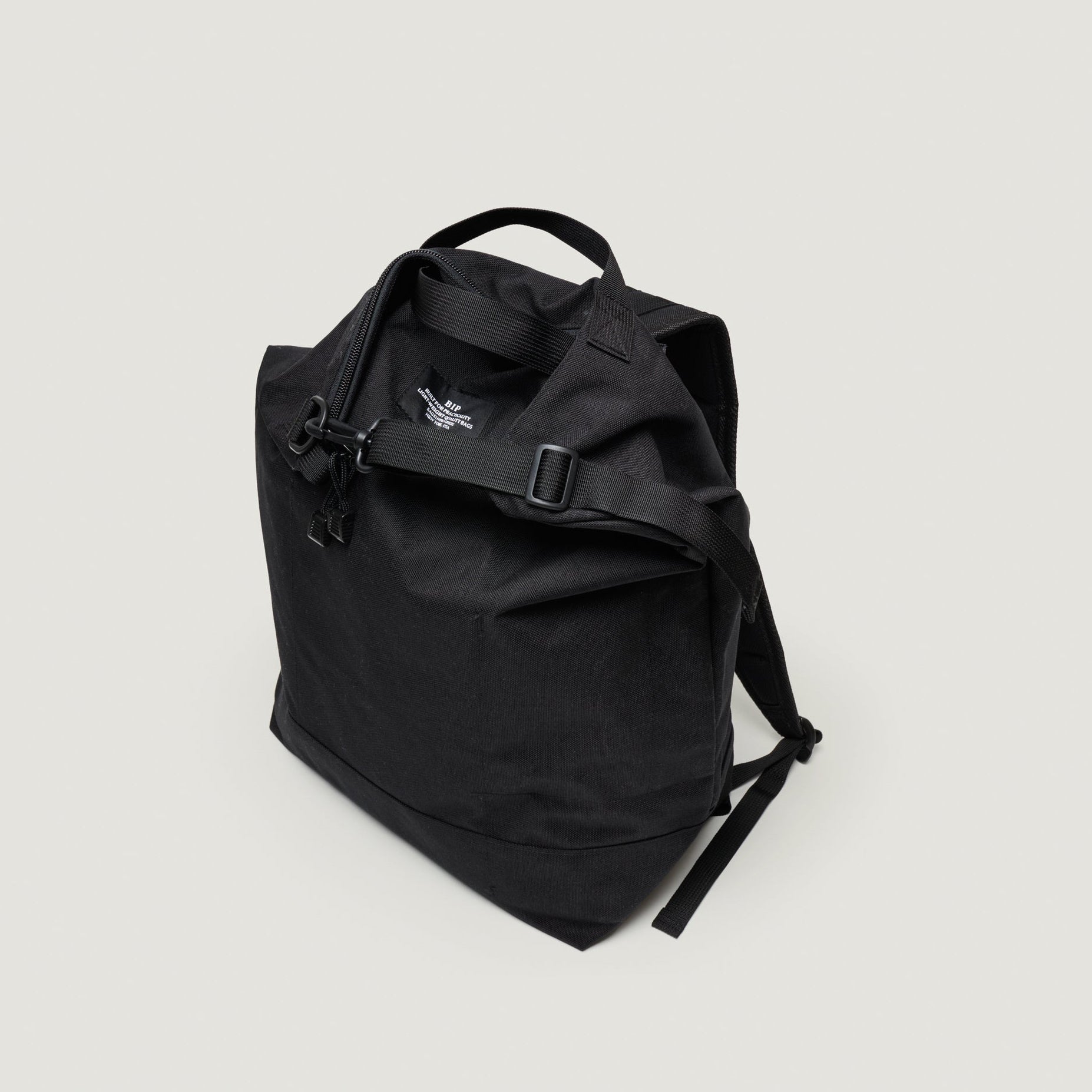 Zipper Backpack Black
