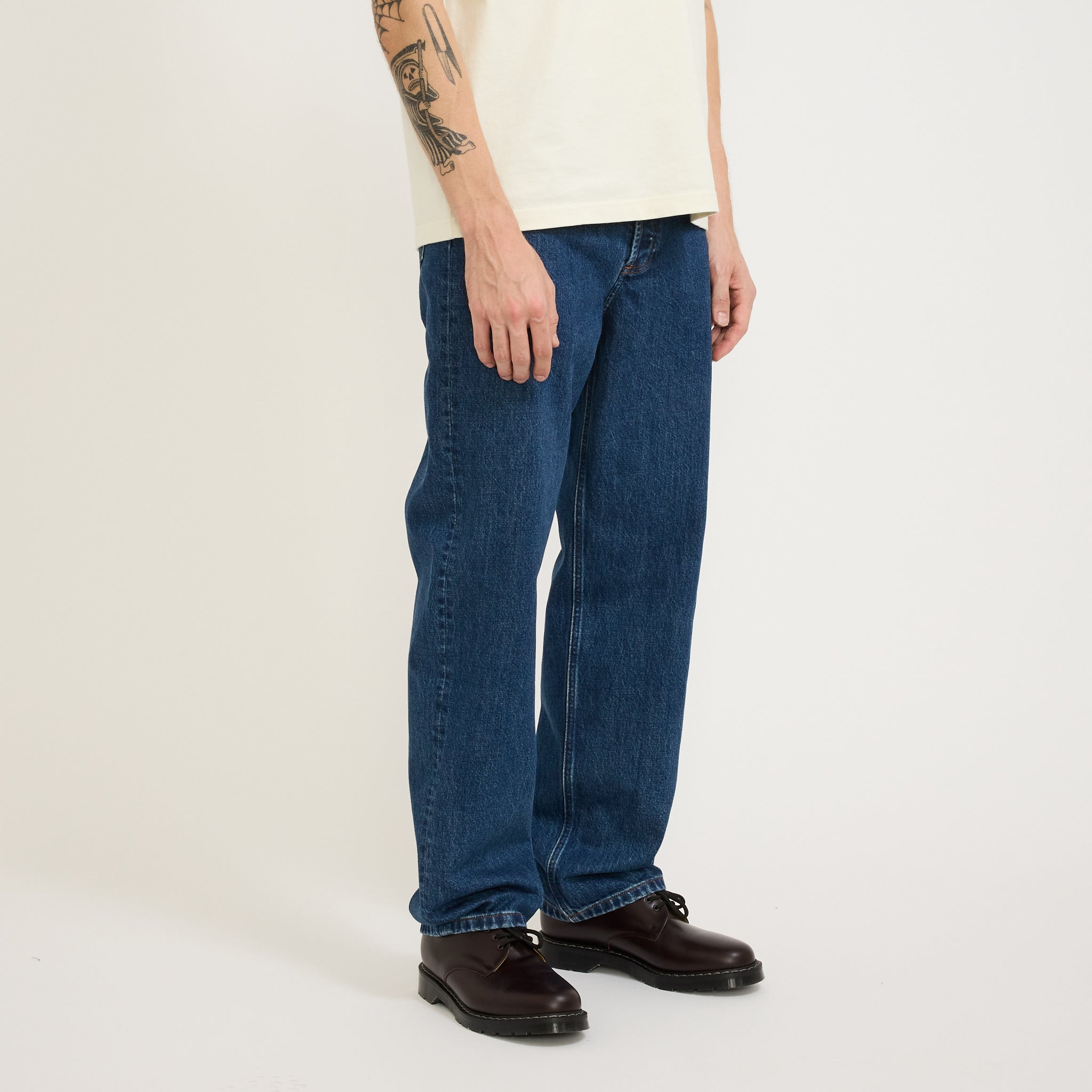 A.P.C. | Fairfax Jean Washed Indigo Mid | Maplestore