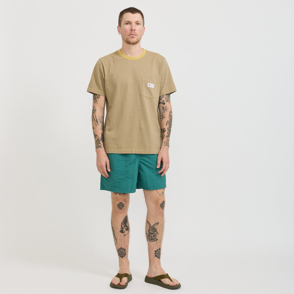 Patagonia | Baggies Shorts - 5 in. '95 Oval Logo: Gem Green | Maplestore