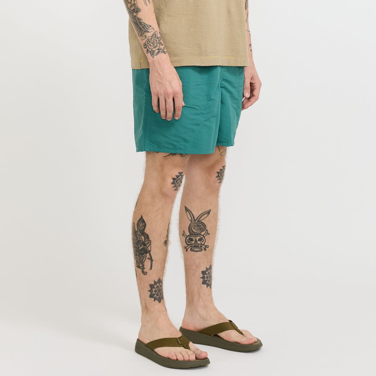 Patagonia | Baggies Shorts - 5 in. '95 Oval Logo: Gem Green | Maplestore