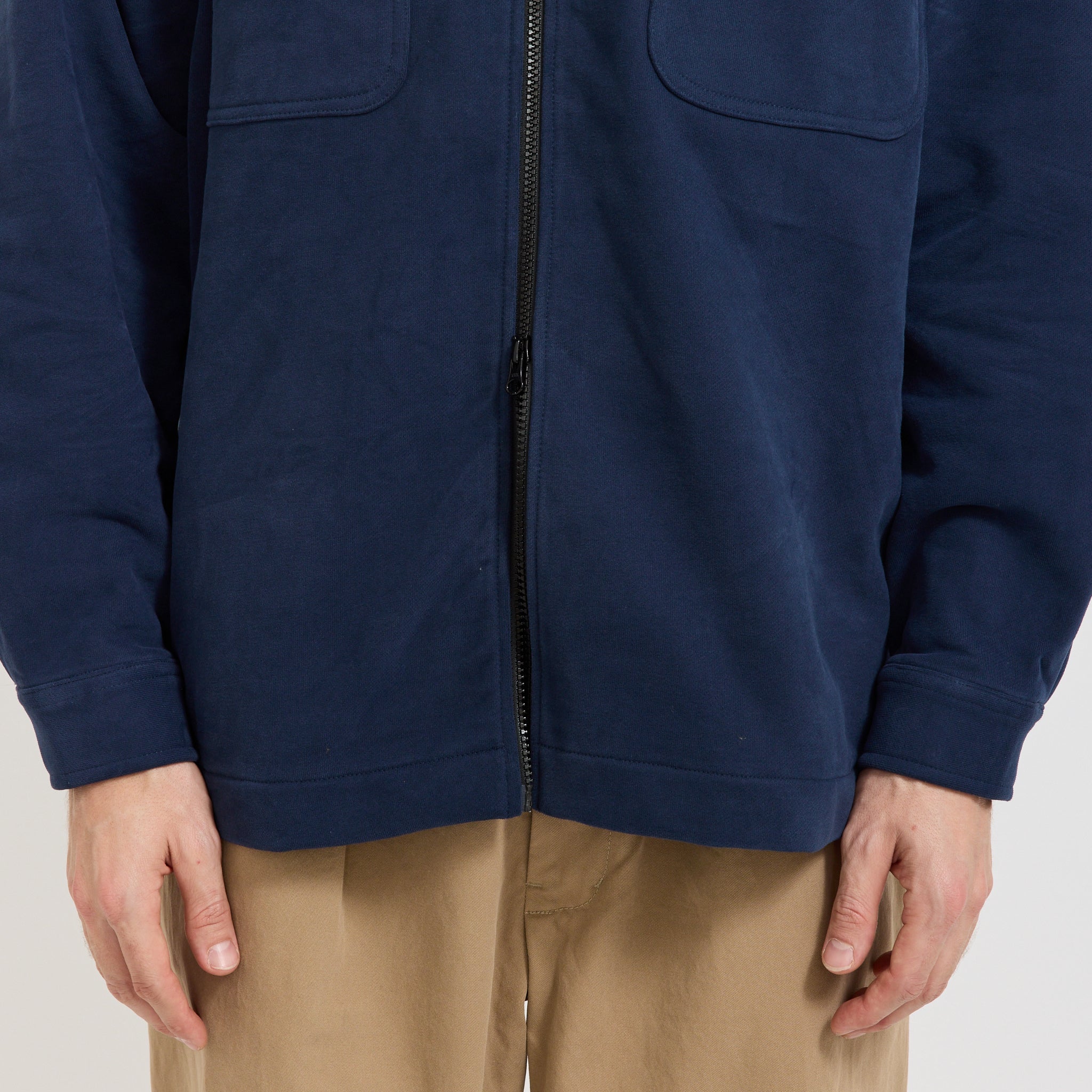 Adsum | Fleece Overshirt Dark Navy | Maplestore