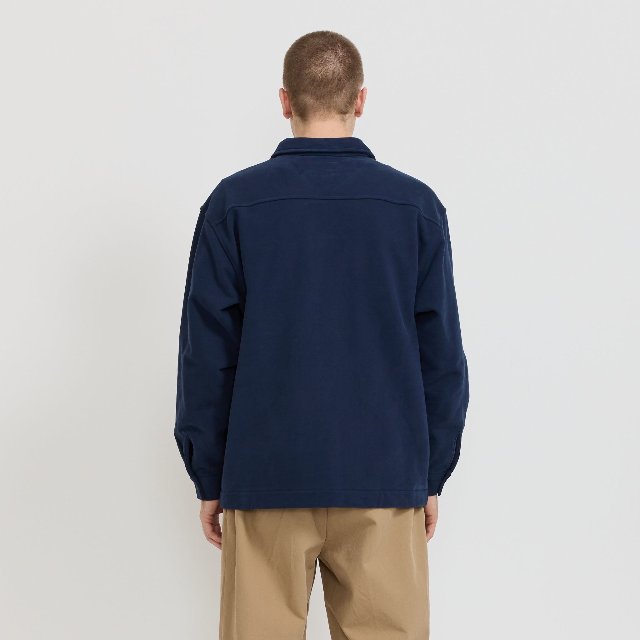 Adsum | Fleece Overshirt Dark Navy | Maplestore