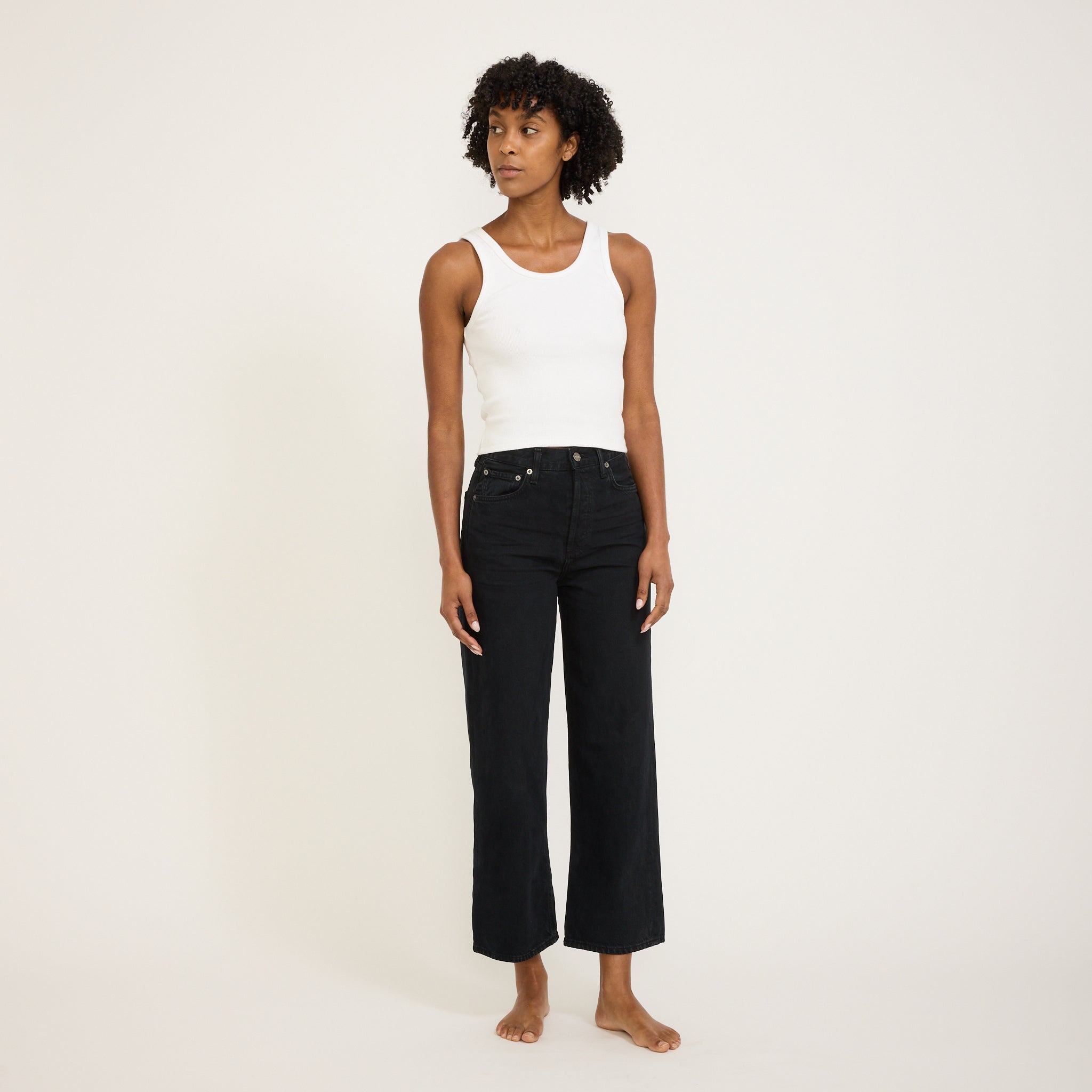 Agolde | Ren High Rise Wide Leg Scowl | Maplestore