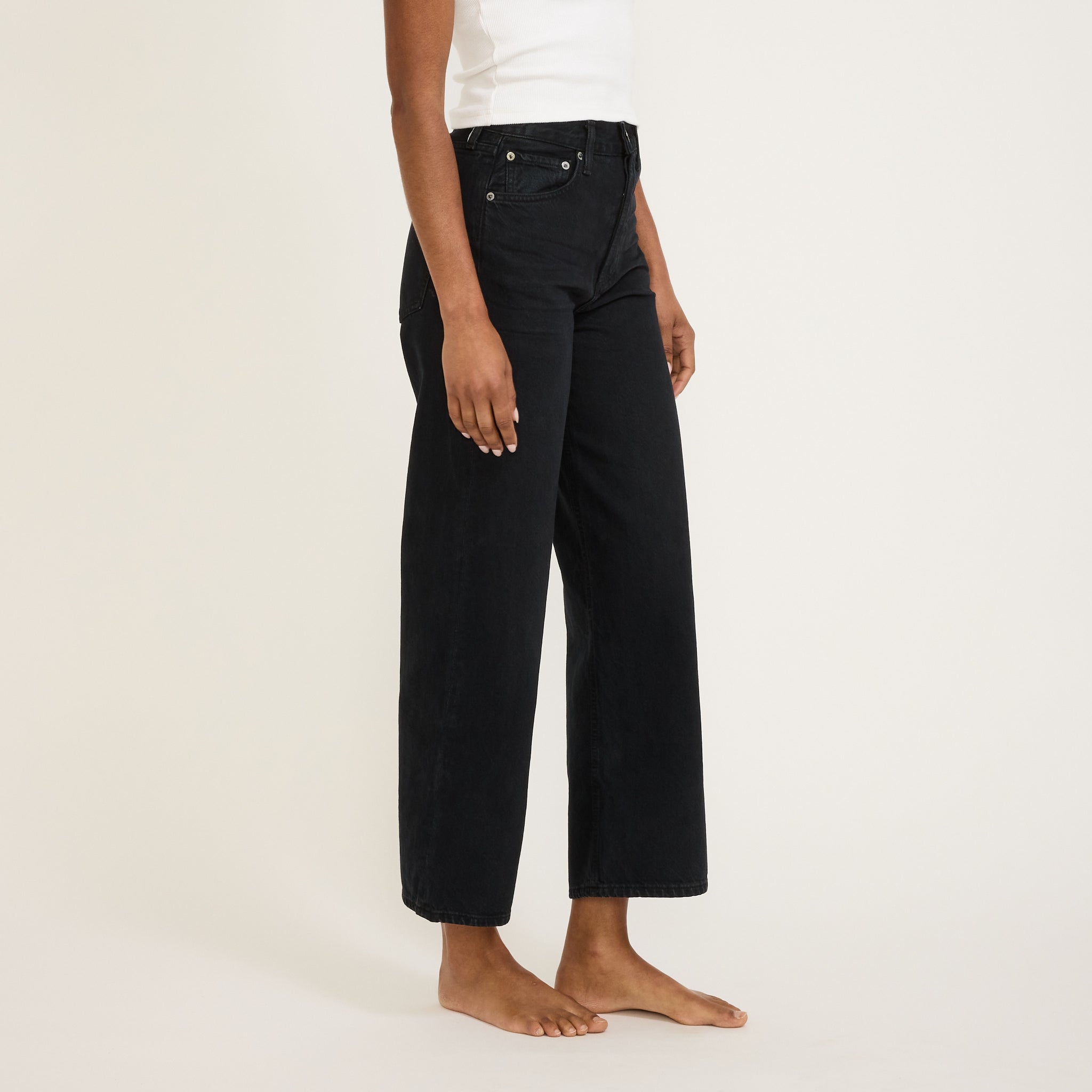 Agolde | Ren High Rise Wide Leg Scowl | Maplestore