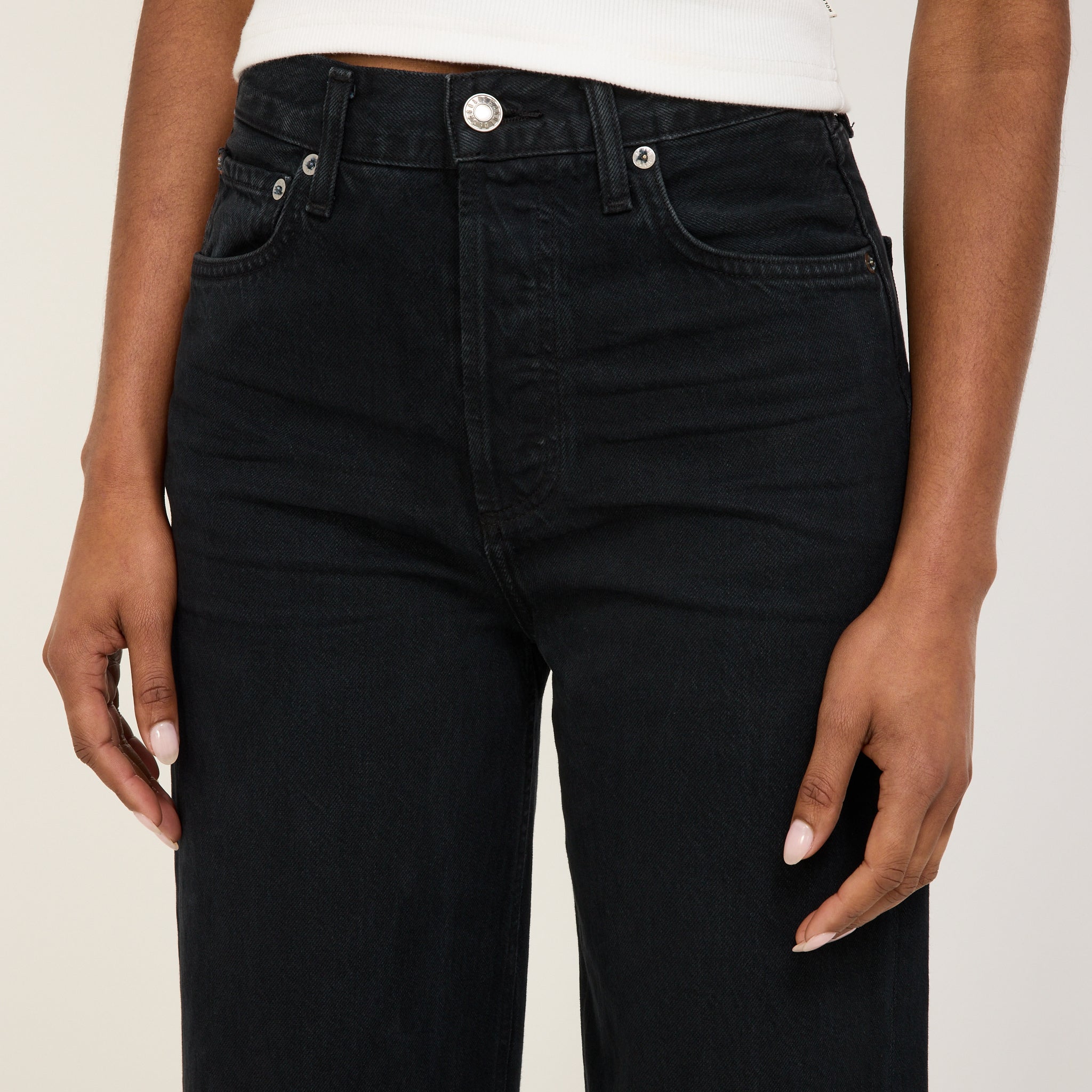 Agolde | Ren High Rise Wide Leg Scowl | Maplestore