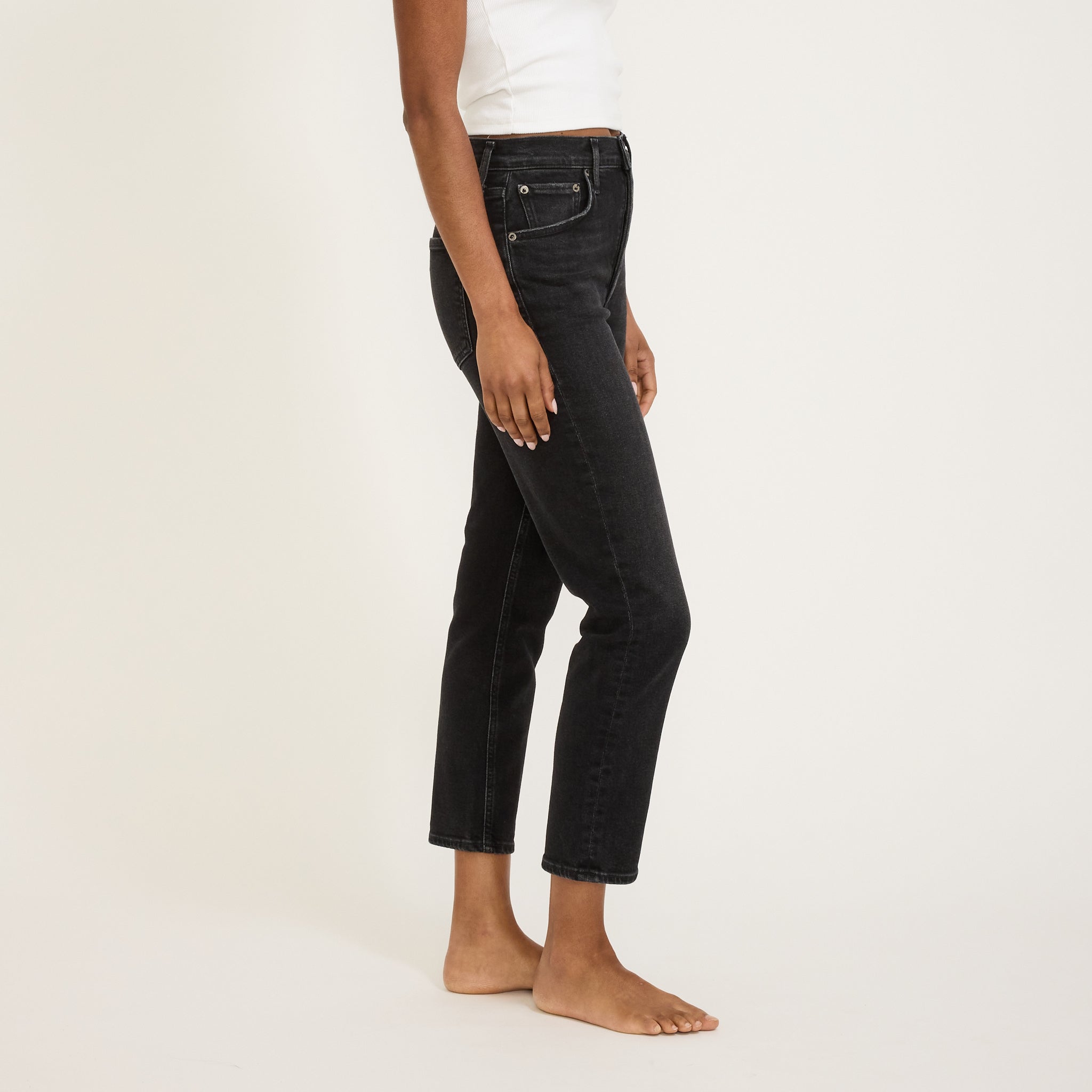 Agolde | Riley Crop High Rise Straight Panoramic | Maplestore