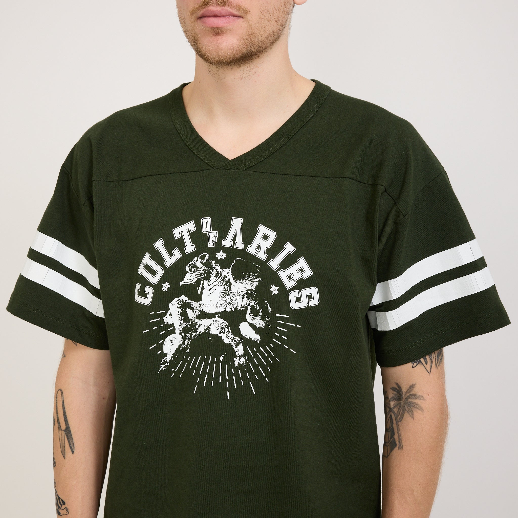 Aries | Cult Of Varsity SS Tee Forest Green | Maplestore