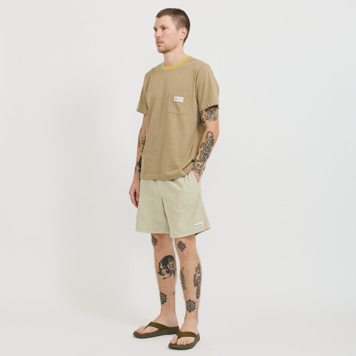 Patagonia | Corduroy Volley Shorts Pelican | Maplestore