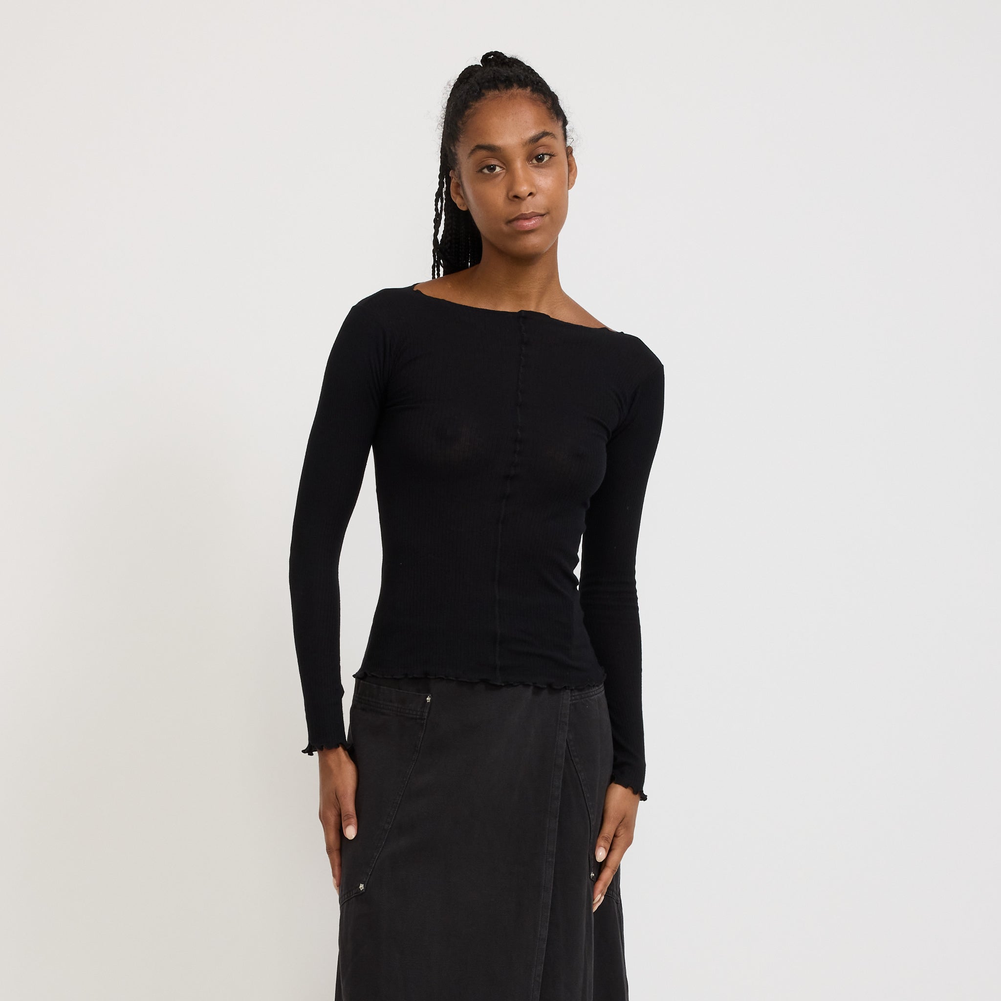 トップス Baserange PAMA LONGSLEEVE Baserange Pama Long Sleeve Black | Maplestore