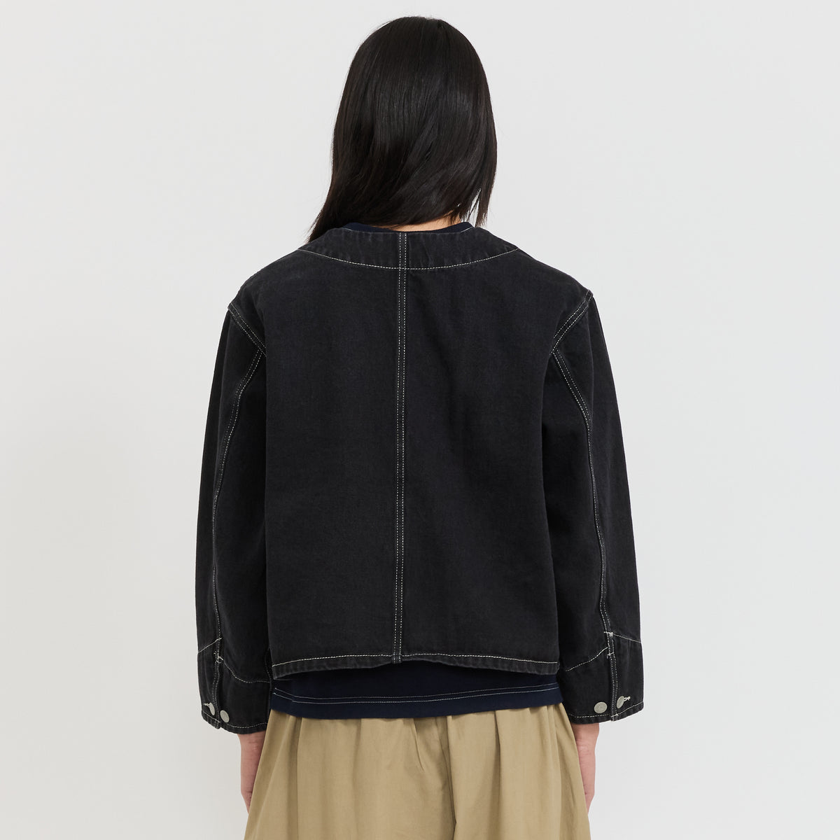 Beams Boy | Denim Engineer Jacket Black | Maplestore
