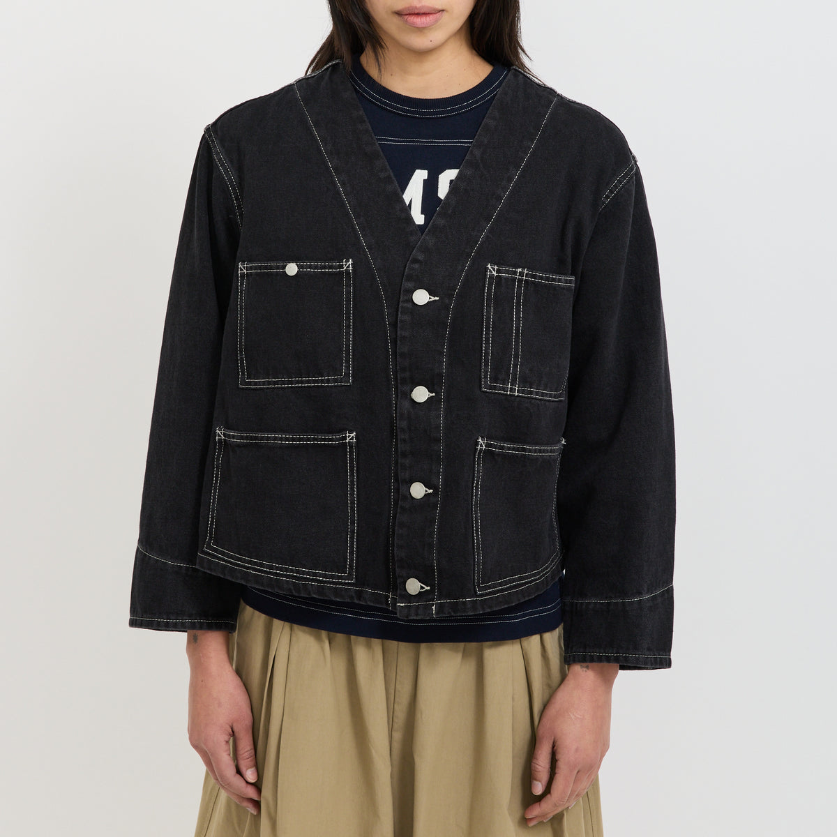 Beams Boy | Denim Engineer Jacket Black | Maplestore
