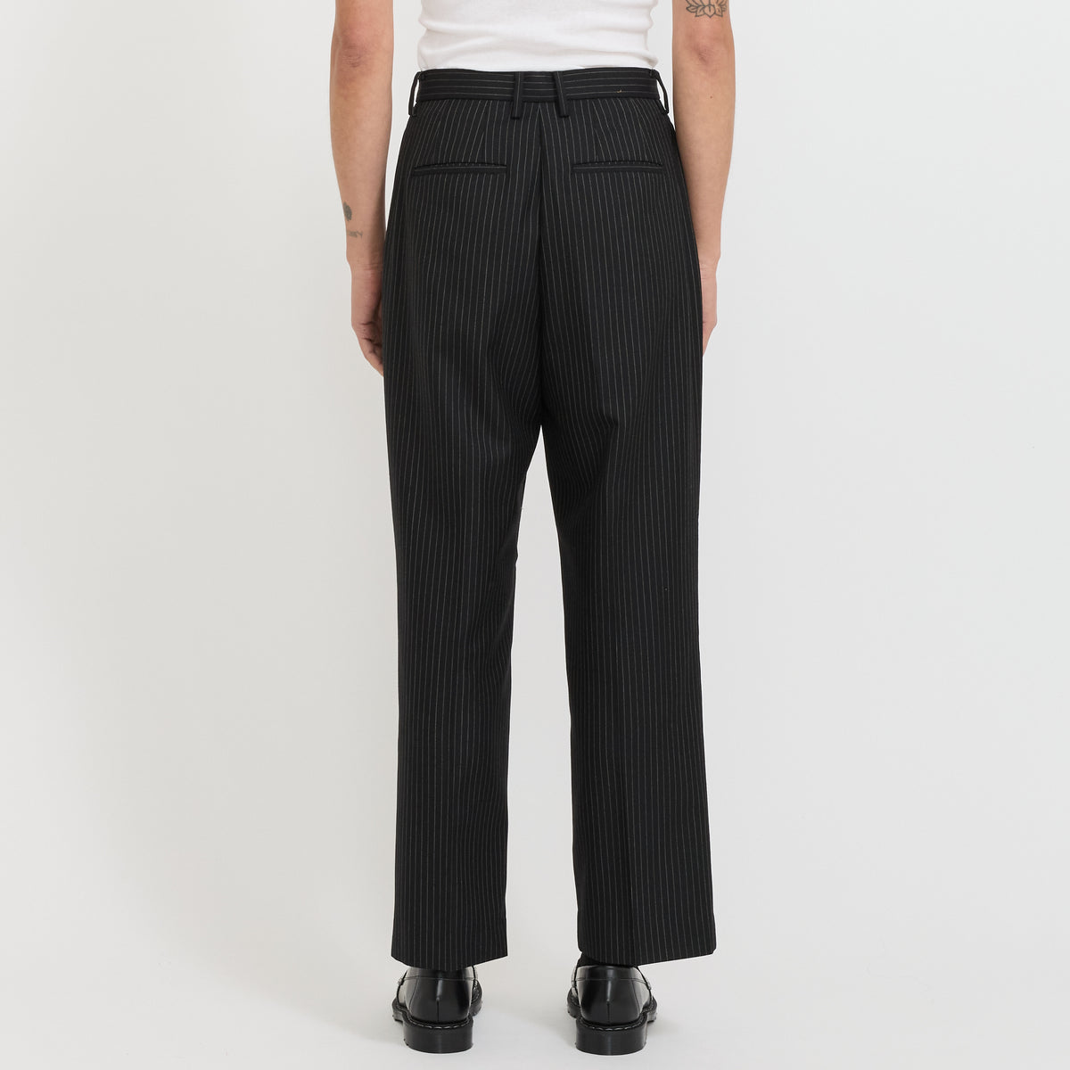 Beams Boy | Pin Striped Pants Black | Maplestore