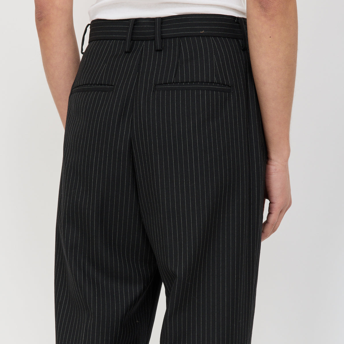 Beams Boy | Pin Striped Pants Black | Maplestore