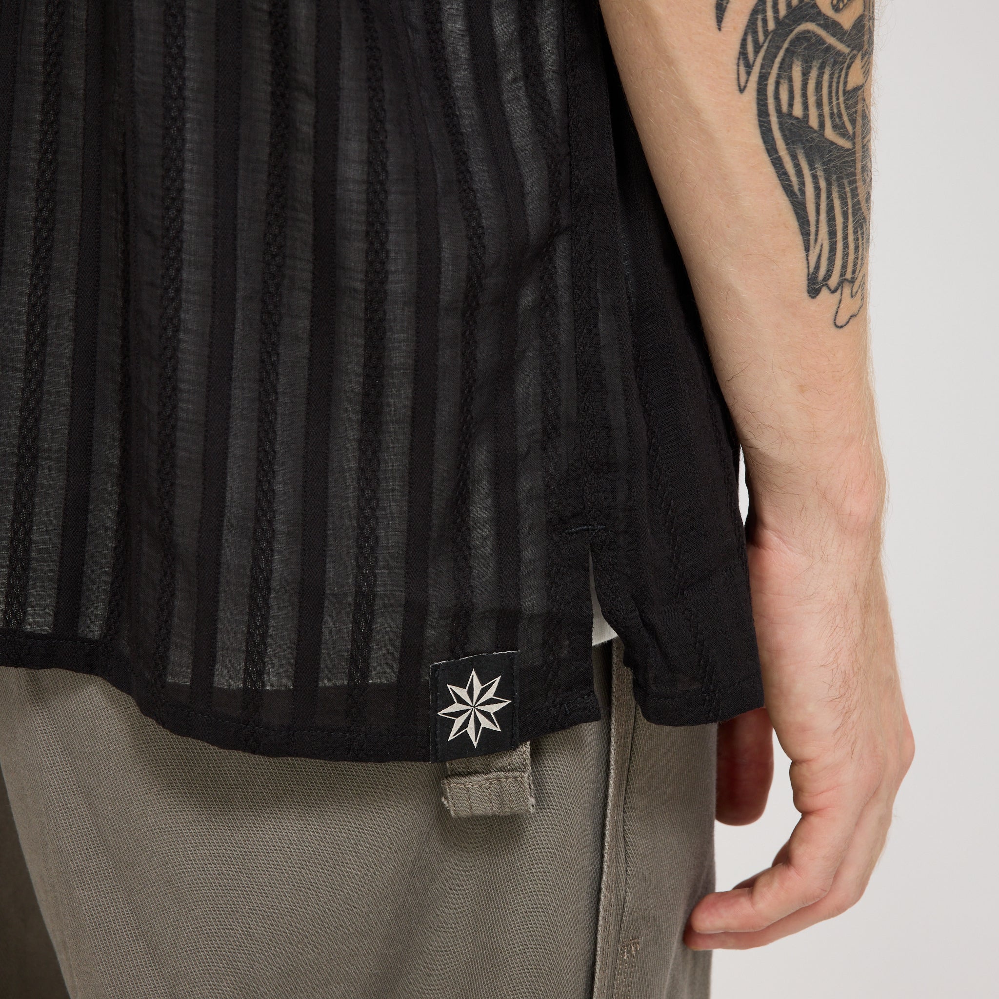 Beach Brains | Boxy SS Shirt Sheer Black | Maplestore