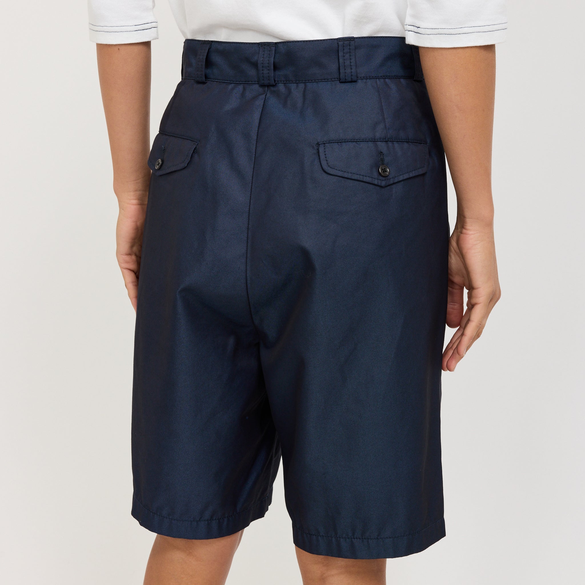 Beams Boy | Chamb Short Navy | Maplestore