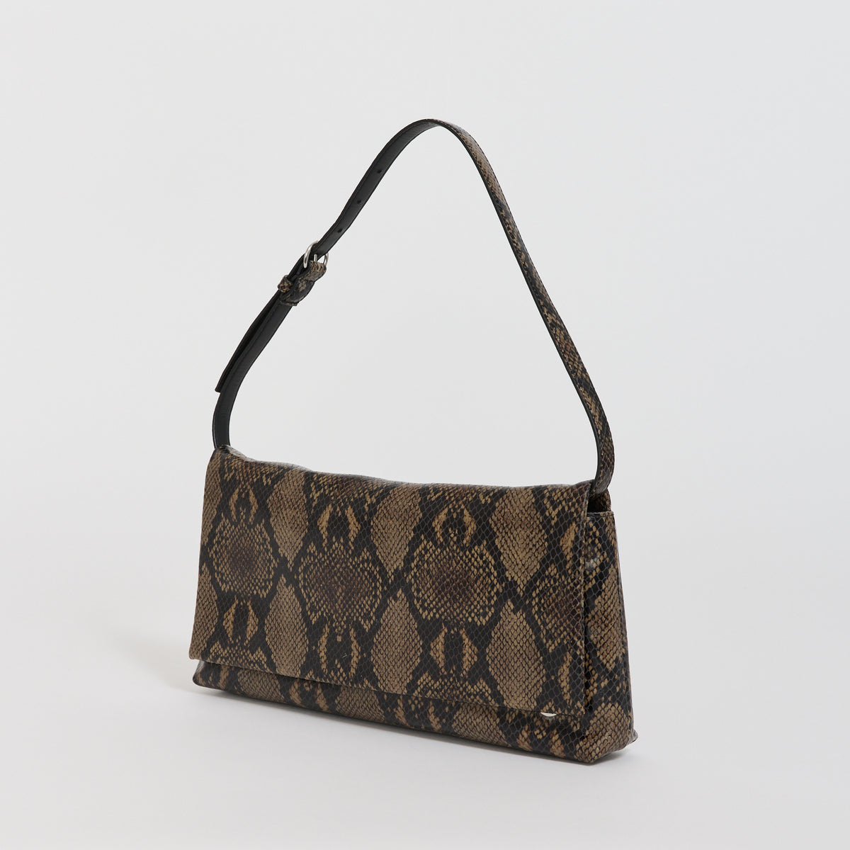 St. Agni | Soft Detachable Belt Bag Python Embossed | Maplestore