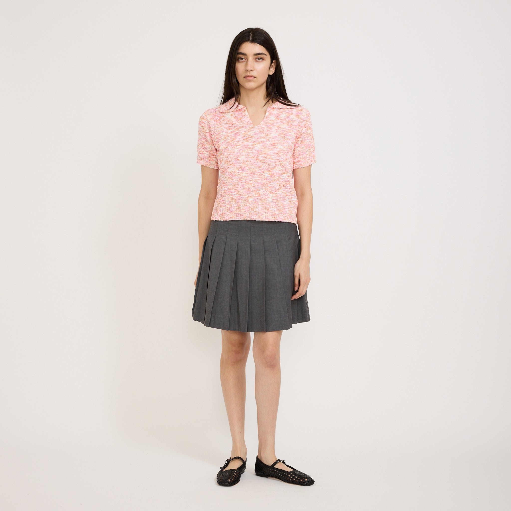 Blanca | Marfa Knit Polo Pink | Maplestore