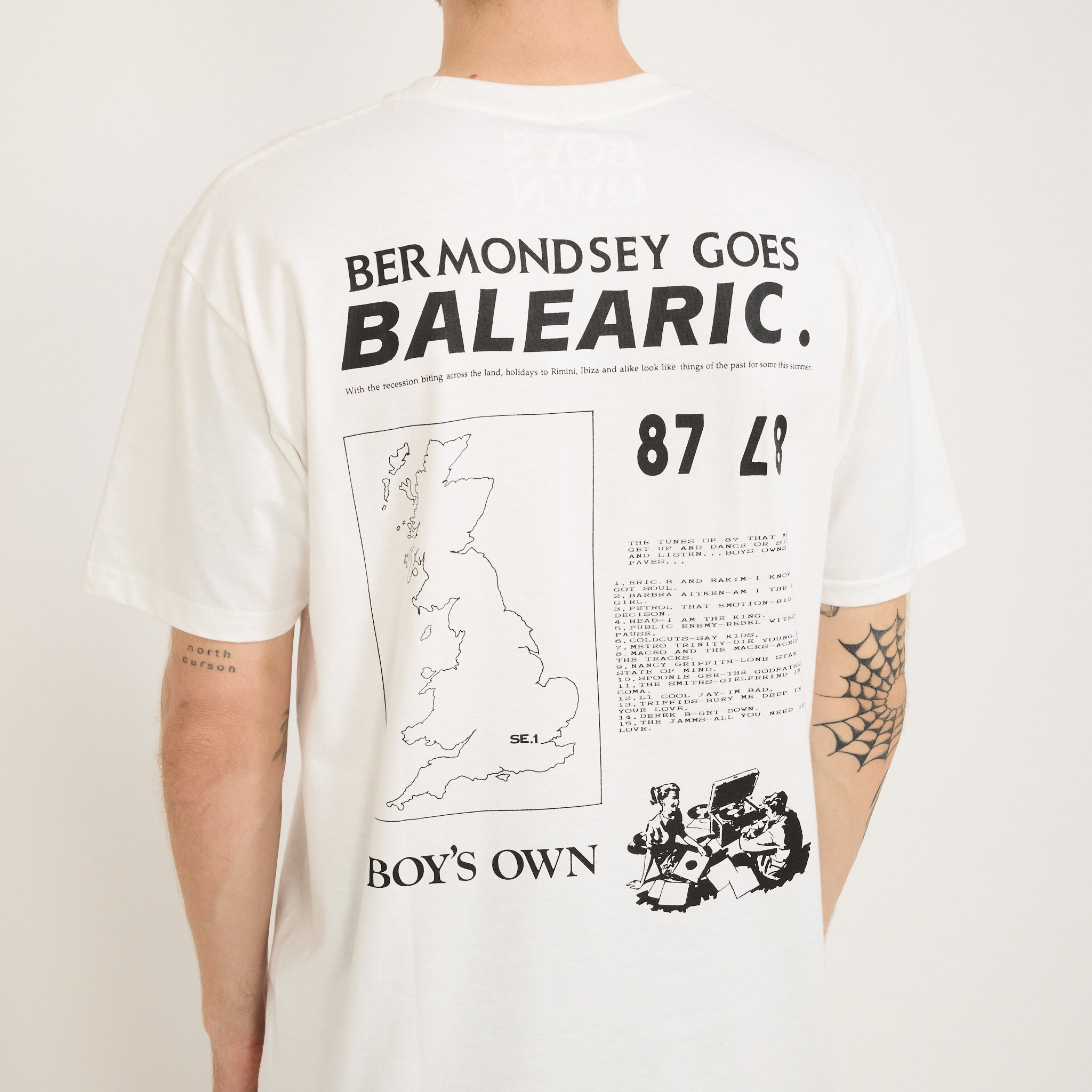Boy's Own | Bermondsey Goes Balearic Tee White | Maplestore