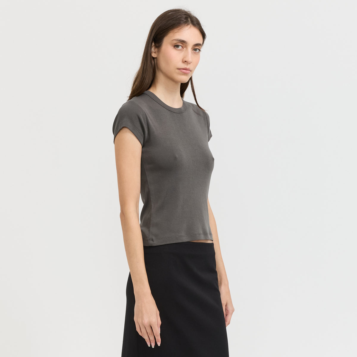 St. Agni | Baby Tee Dark Moss | Maplestore