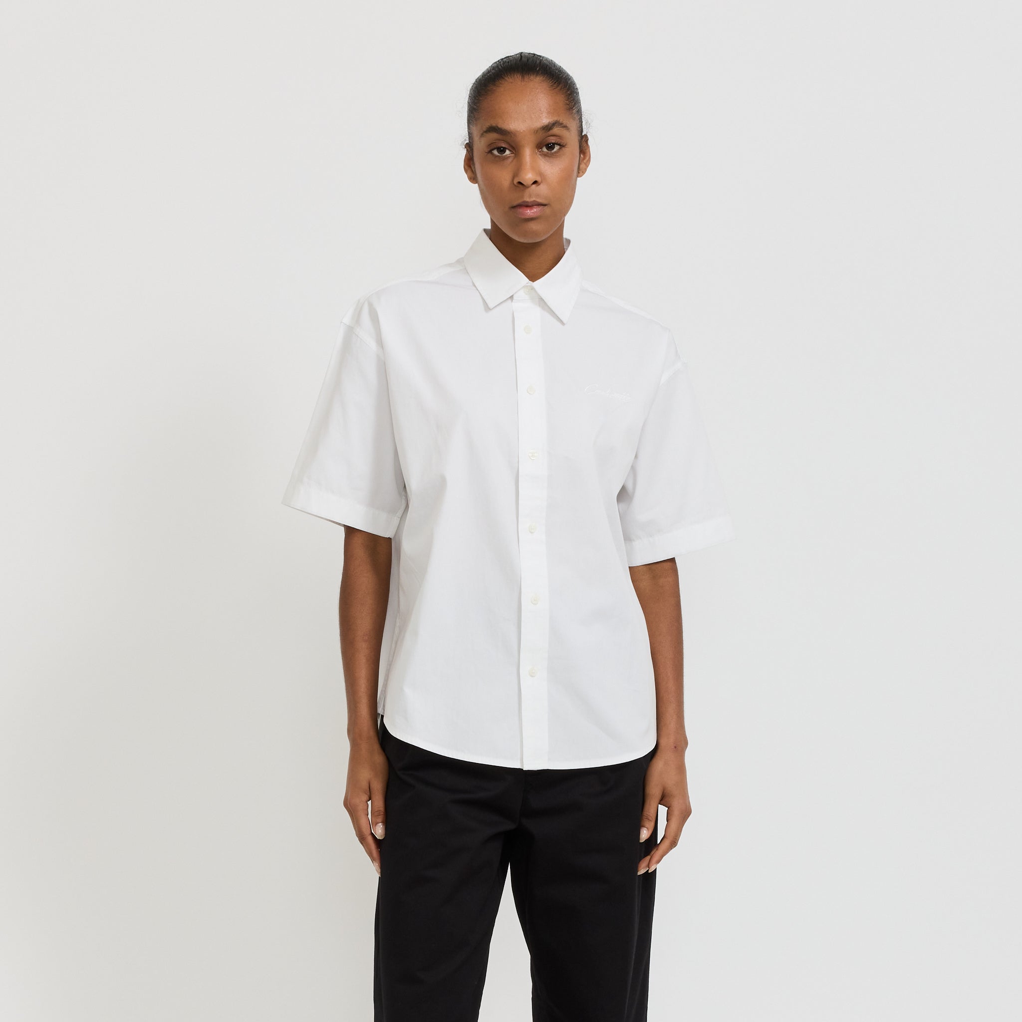 Carhartt WIP | Womens S/S Jaxon Shirt White/White | Maplestore