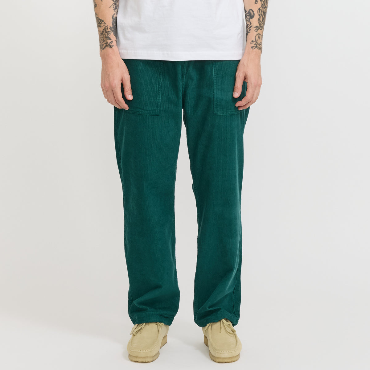Service Works | Fine Cord Chef Pants Green | Maplestore
