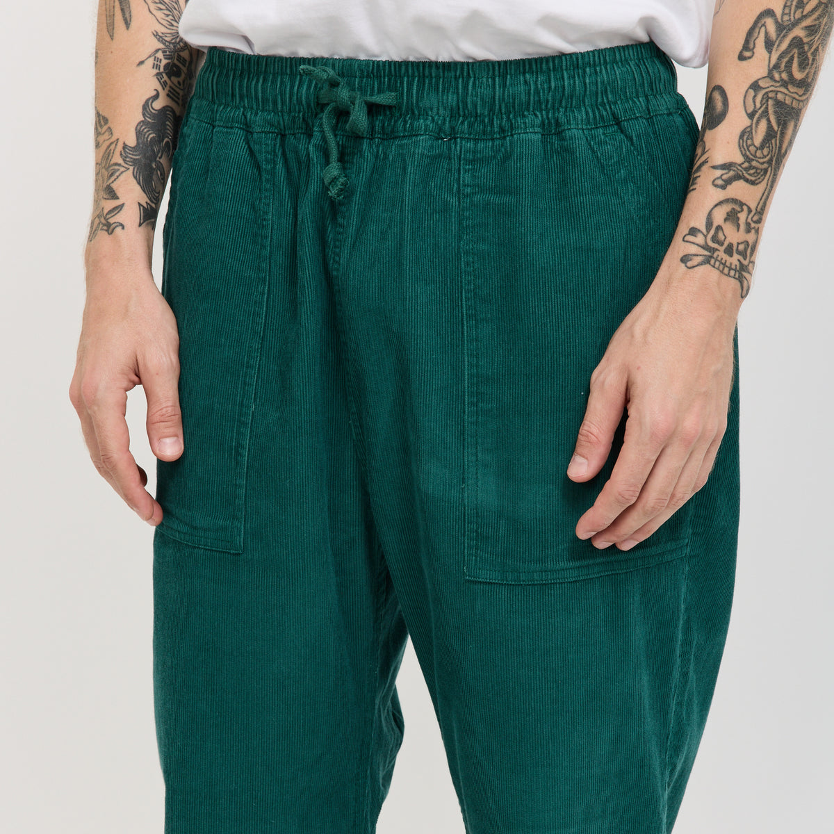 Service Works | Fine Cord Chef Pants Green | Maplestore