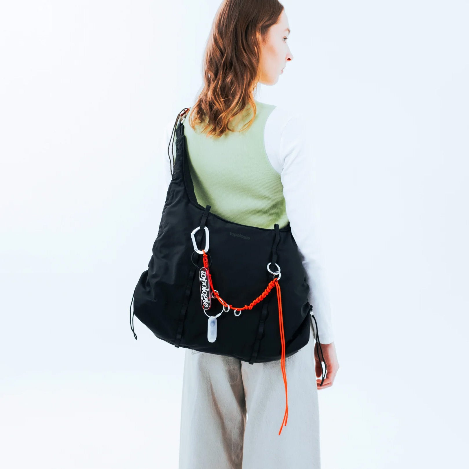 Topologie Cloud Hobo Medium Black Tech Sateen | Maplestore