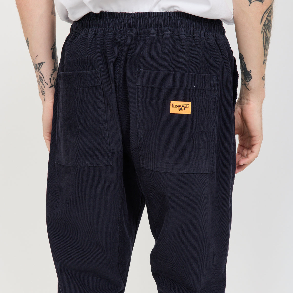 Service Works | Fine Cord Chef Pants Navy | Maplestore