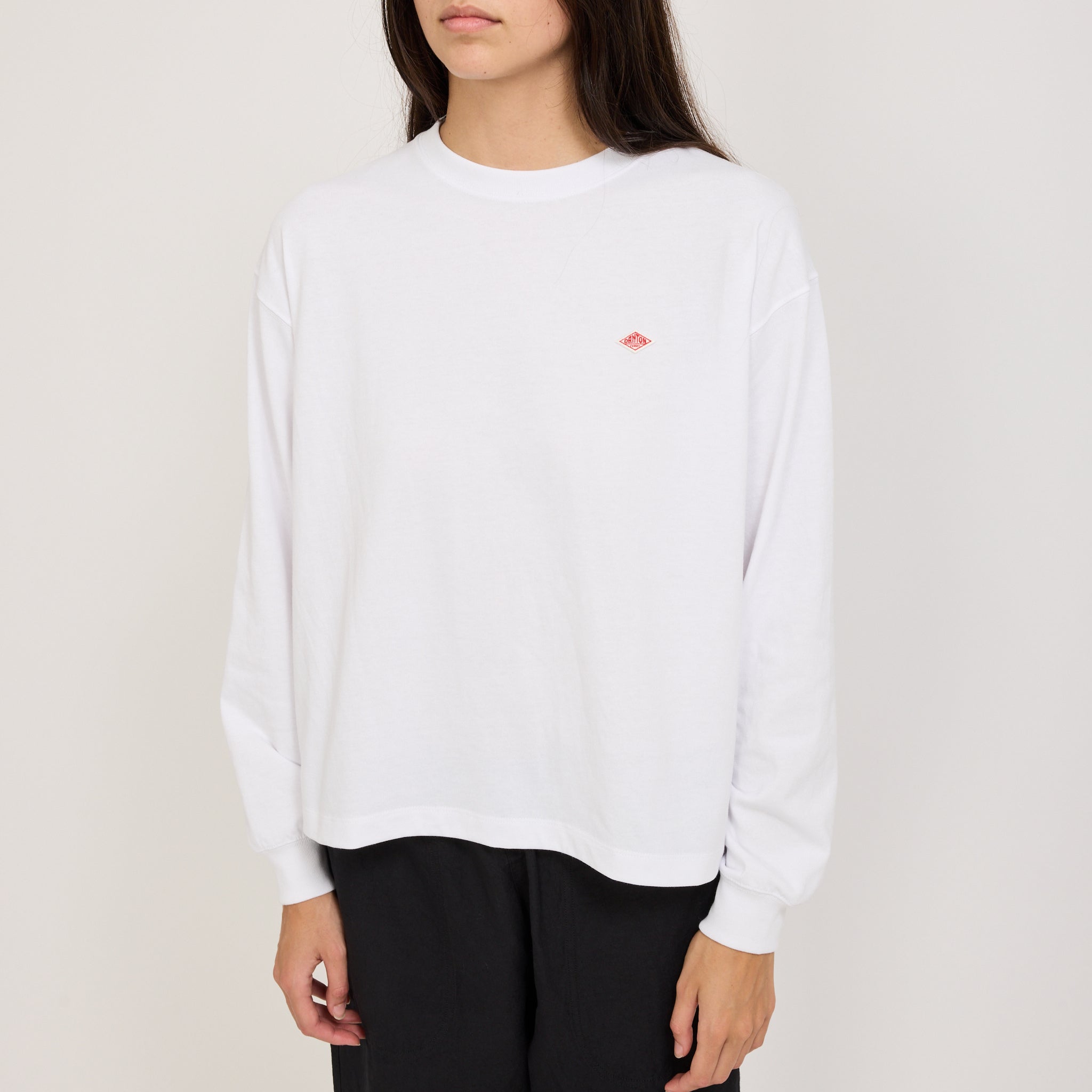 Danton | Womens Long Sleeve T-Shirt White | Maplestore